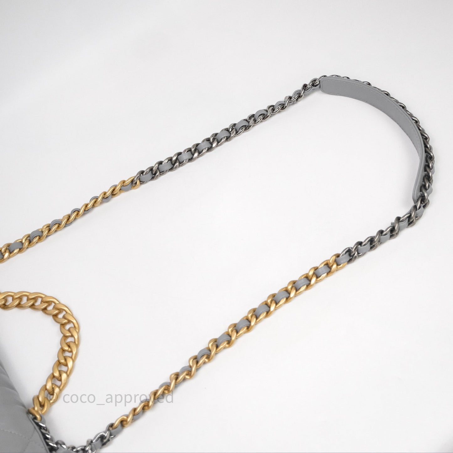 Chanel 19 Small Grey Mixed Hardware