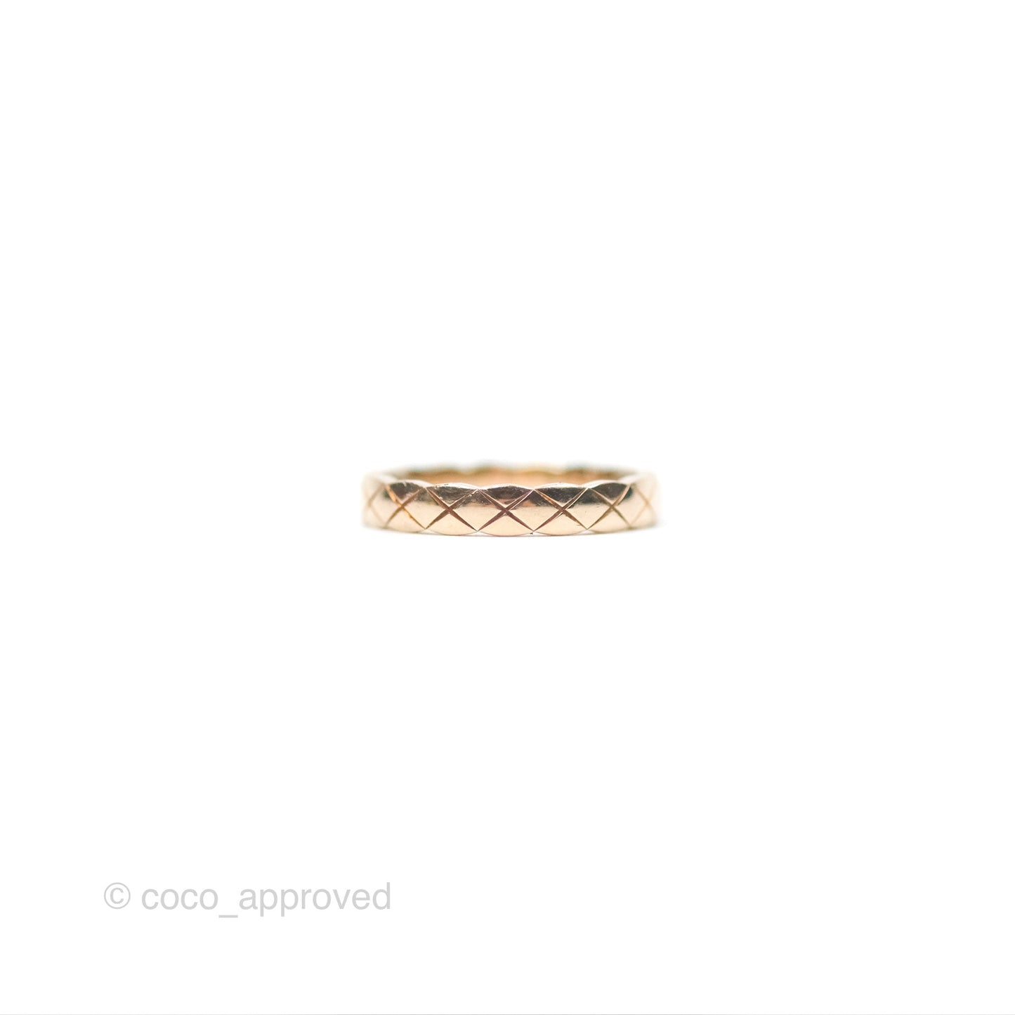 Chanel Coco Crush Ring 18K Beige Gold Size 50