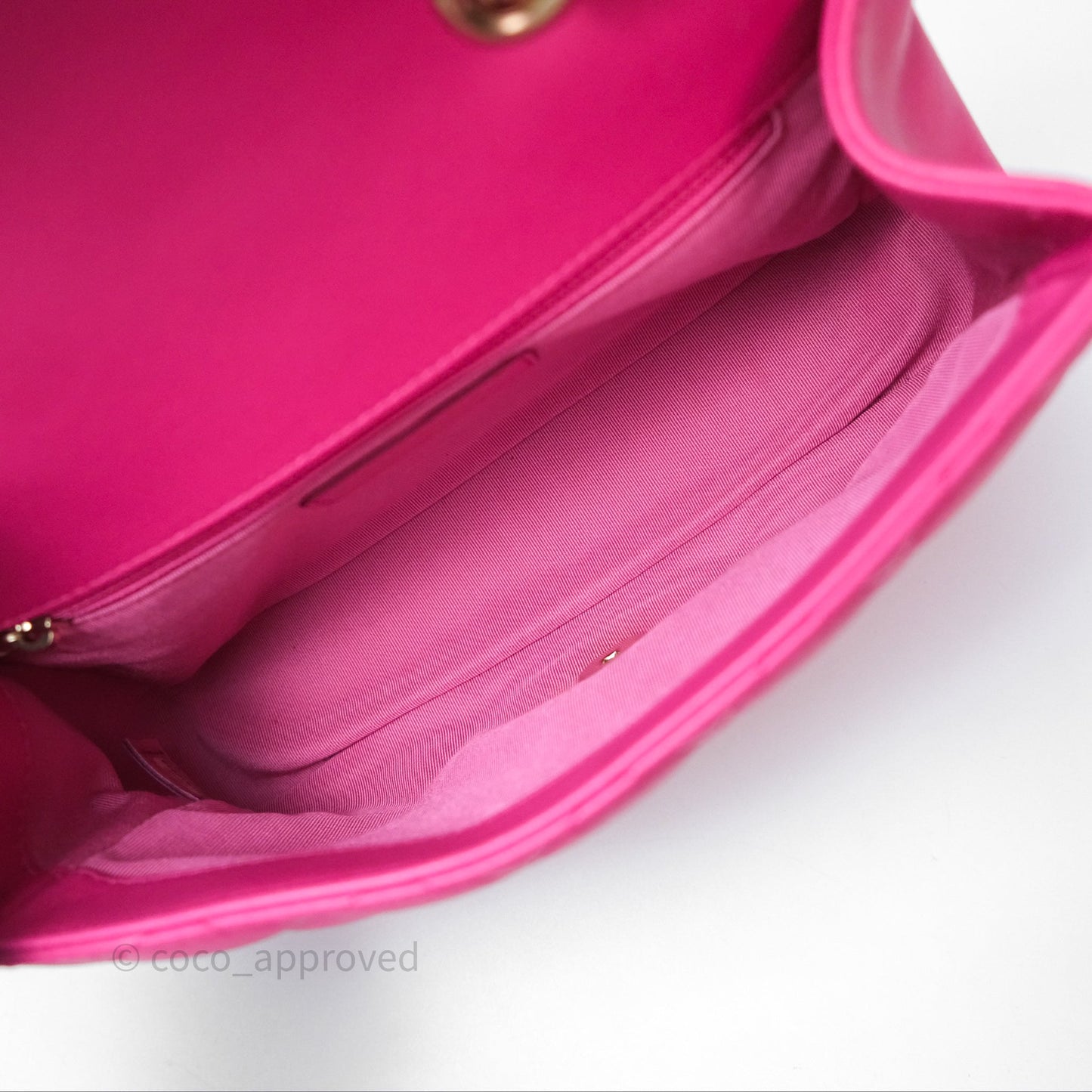 Chanel Quilted Mini Mademoiselle Chic Flap Dark Pink Lambskin Aged Gold Hardware
