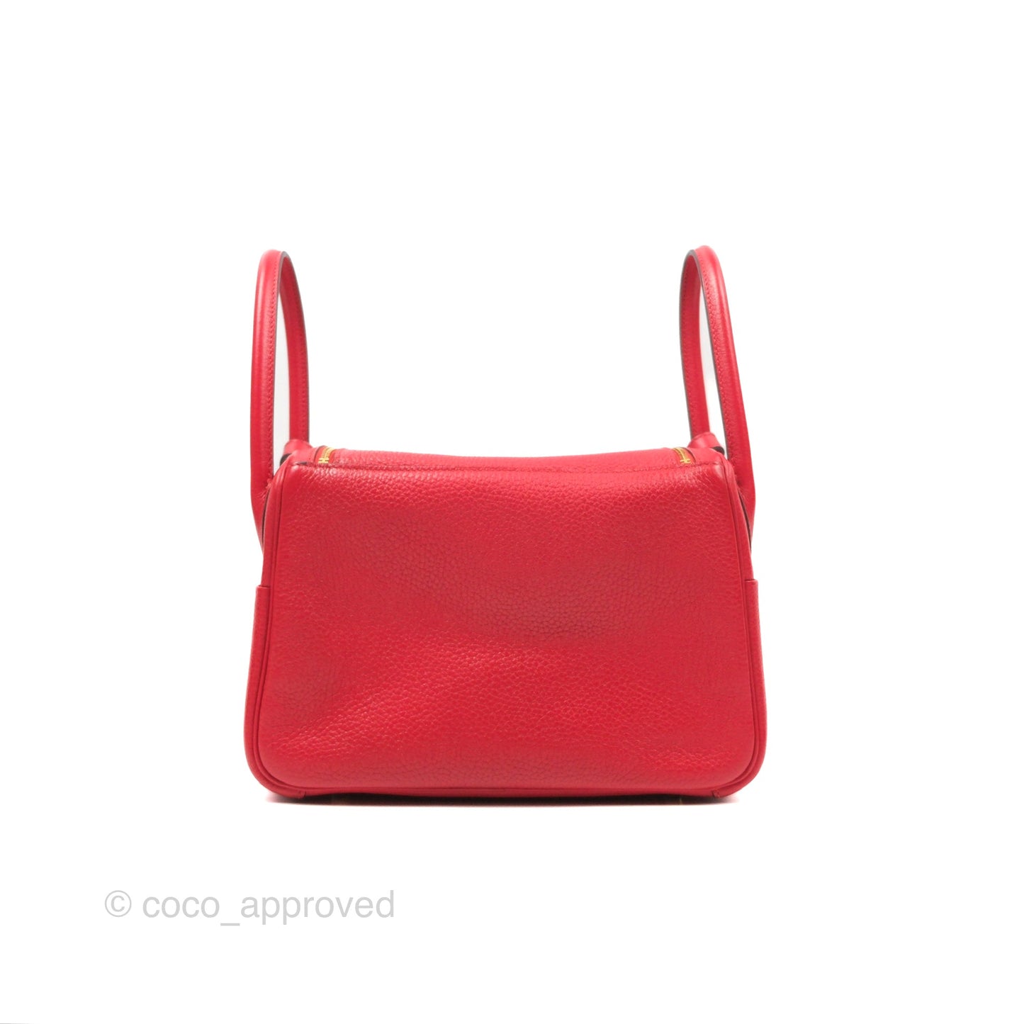 Hermès Lindy 26 Rouge Tomate Clemence Gold Hardware