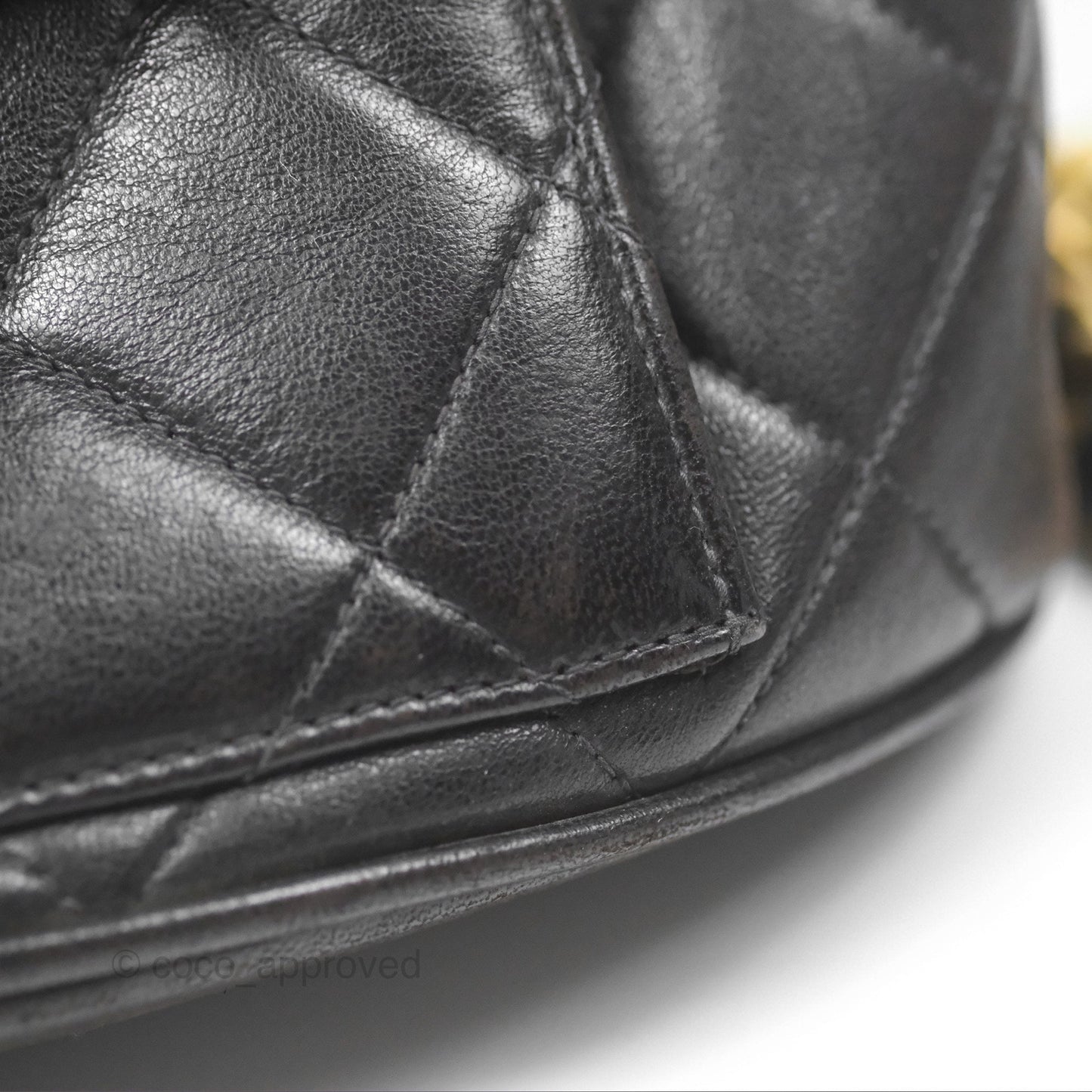 Chanel Vintage CC Duma Backpack Black Lambskin 24K Gold Hardware