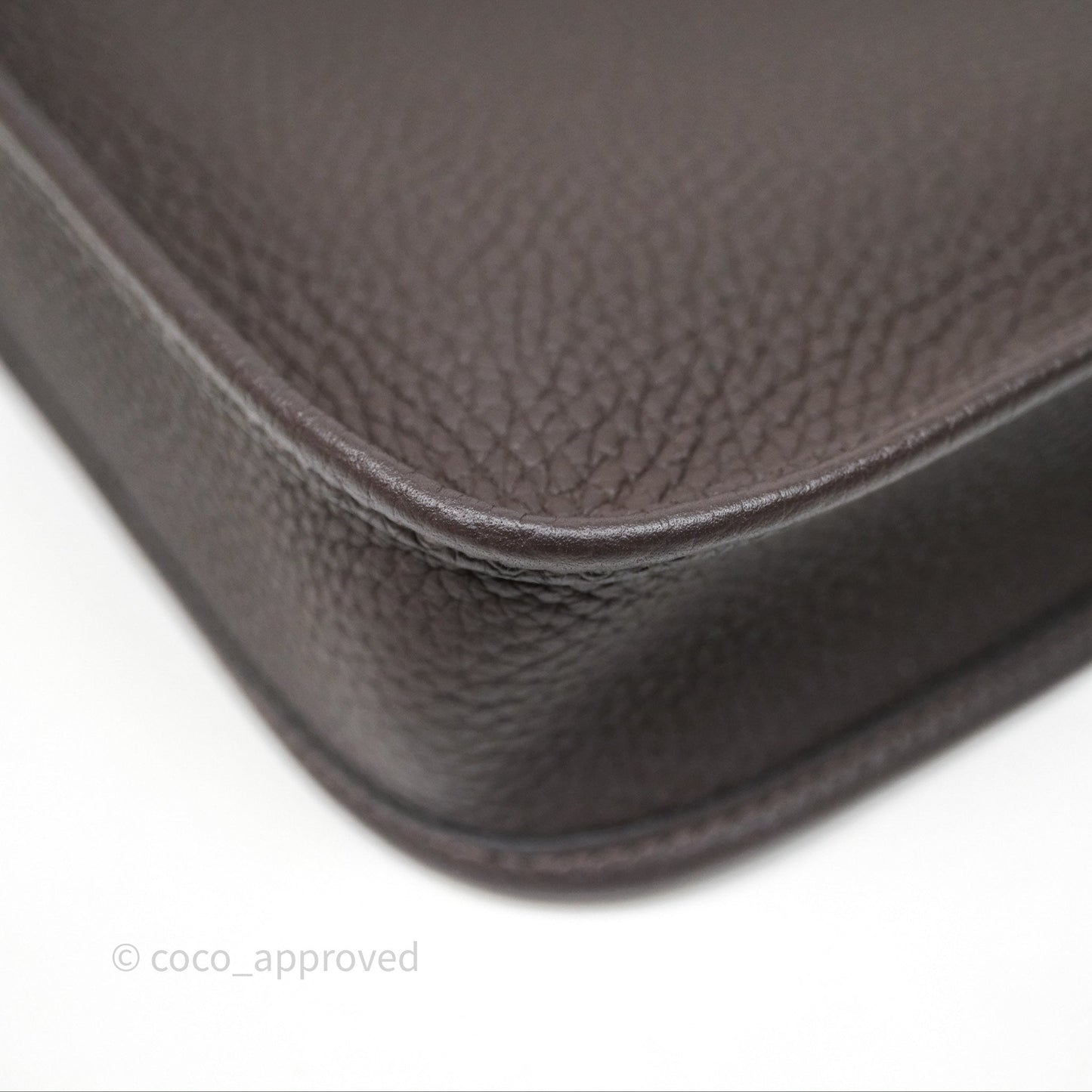 Hermès Mini Evelyne 16 Ebene 46 Clemence Sliver Hardware