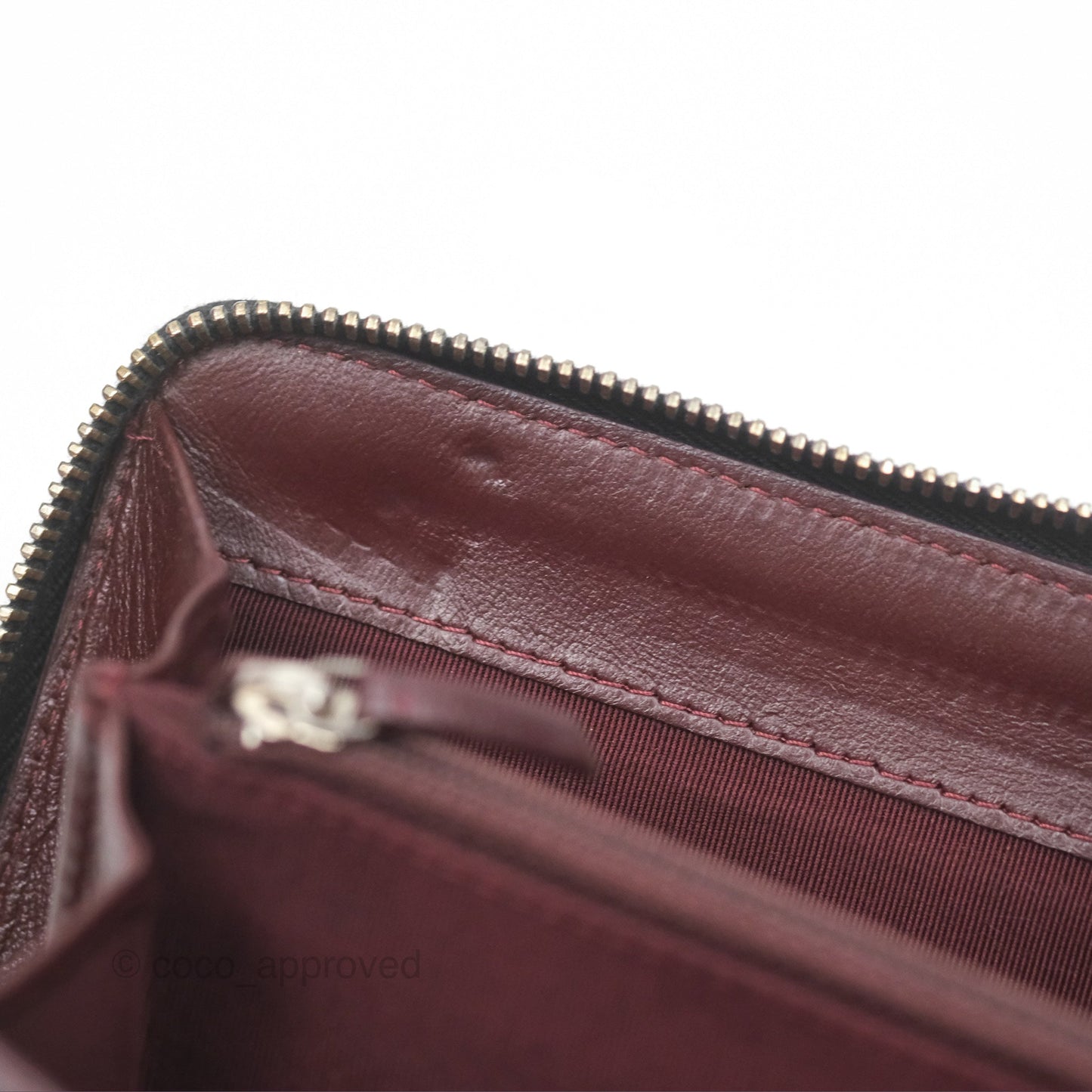 Chanel Zip Around Organiser Wallet Black Lambskin Gold Hardware