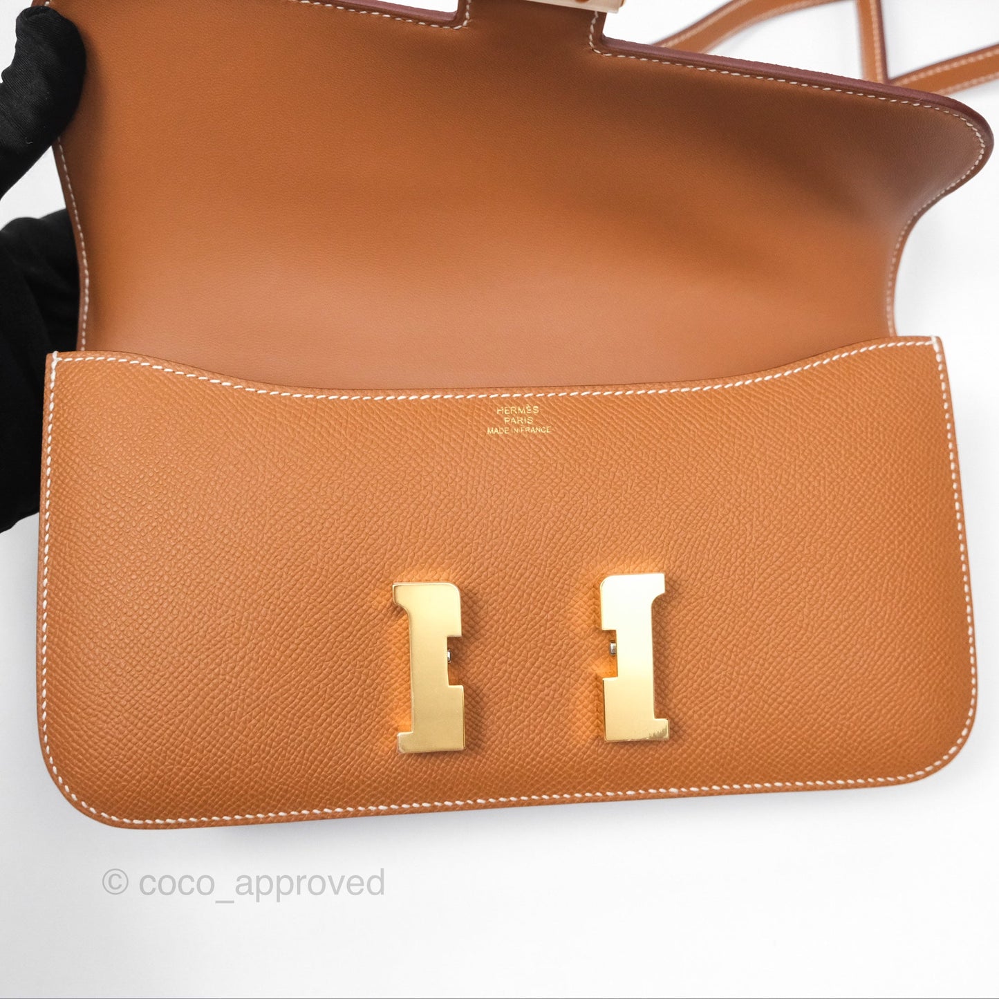 Hermès Constance Elan Gold Epsom Gold Hardware