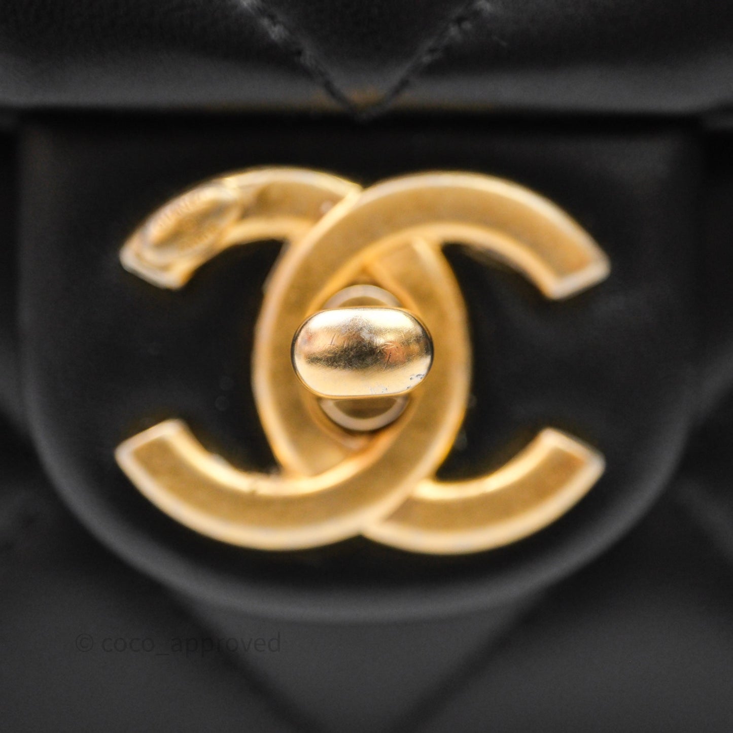 Chanel My Perfect Mini With Pearl Quilted Black Lambskin Gold Hardware