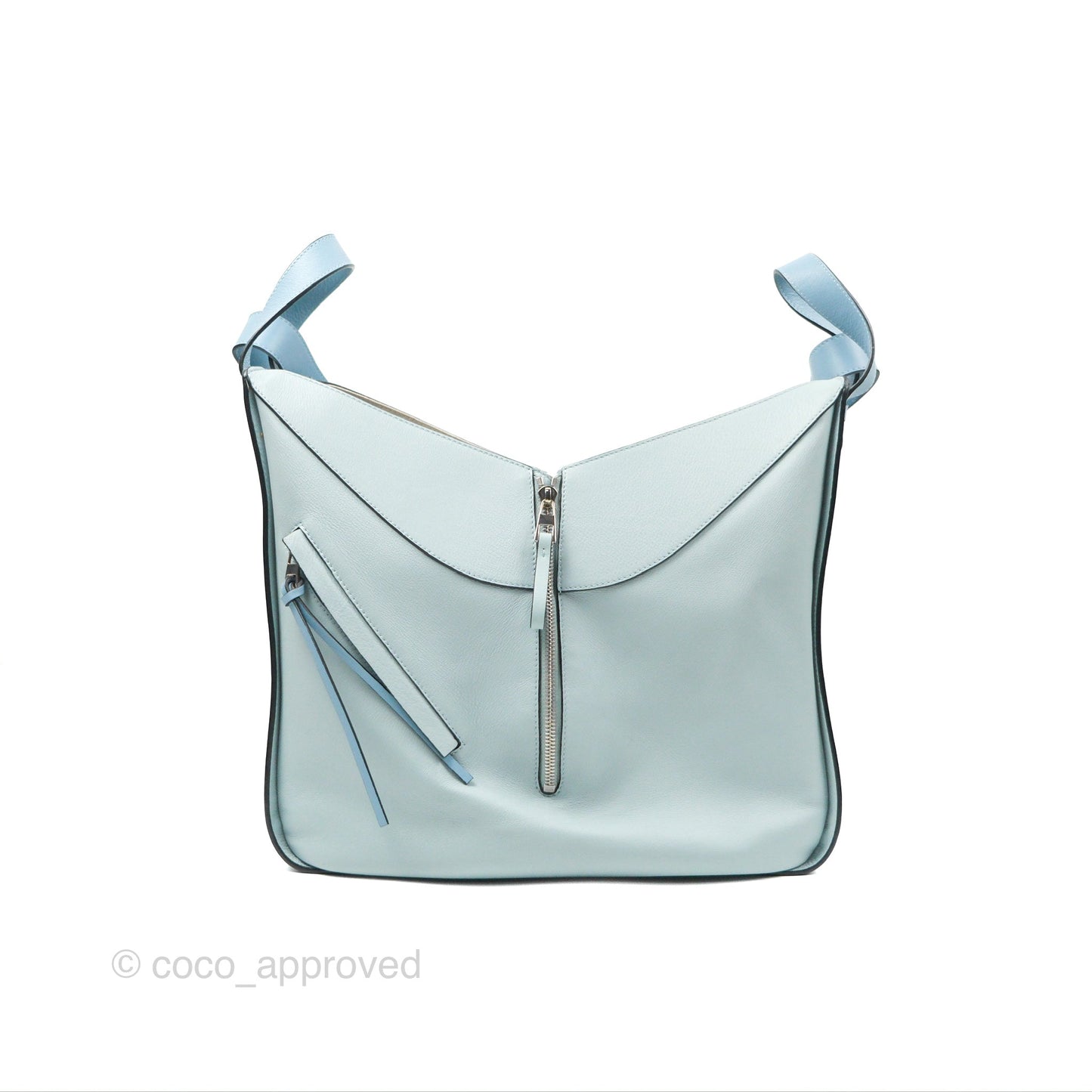 Loewe Medium Hammock Shoulder Bag Light Blue Aqua Stone