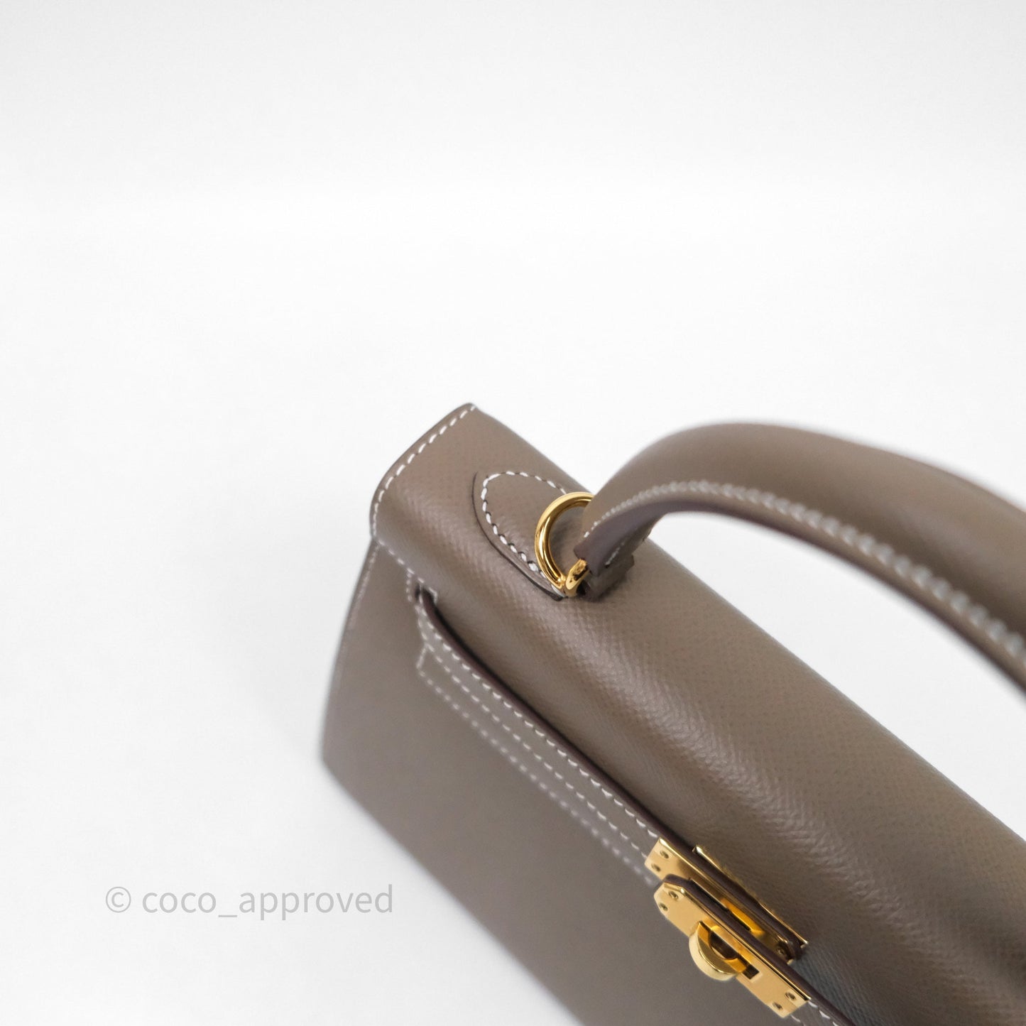 Hermes Kelly 25 Etoupe 18 Epsom Gold Hardware