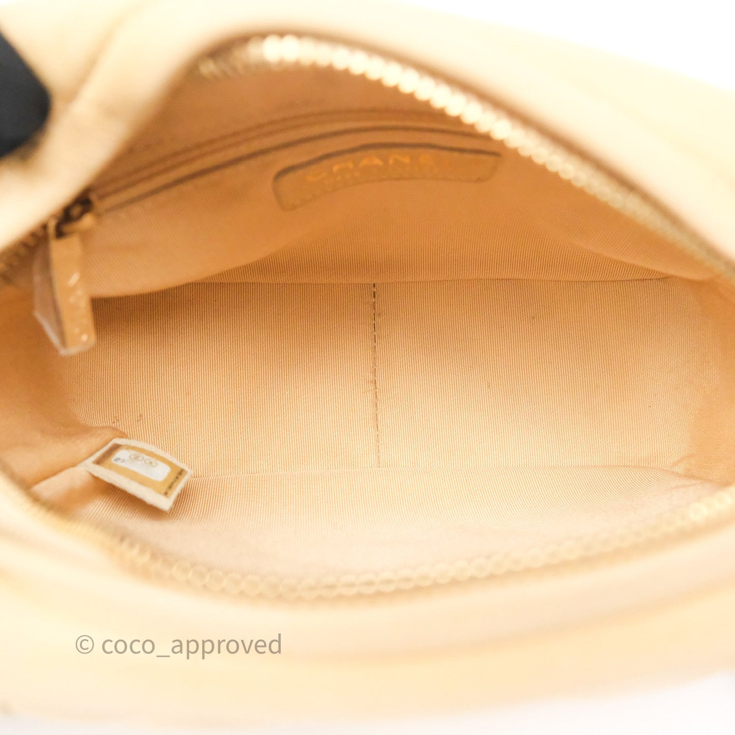 Chanel Coco Vintage Camera Case Beige Calfskin Gold Hardware