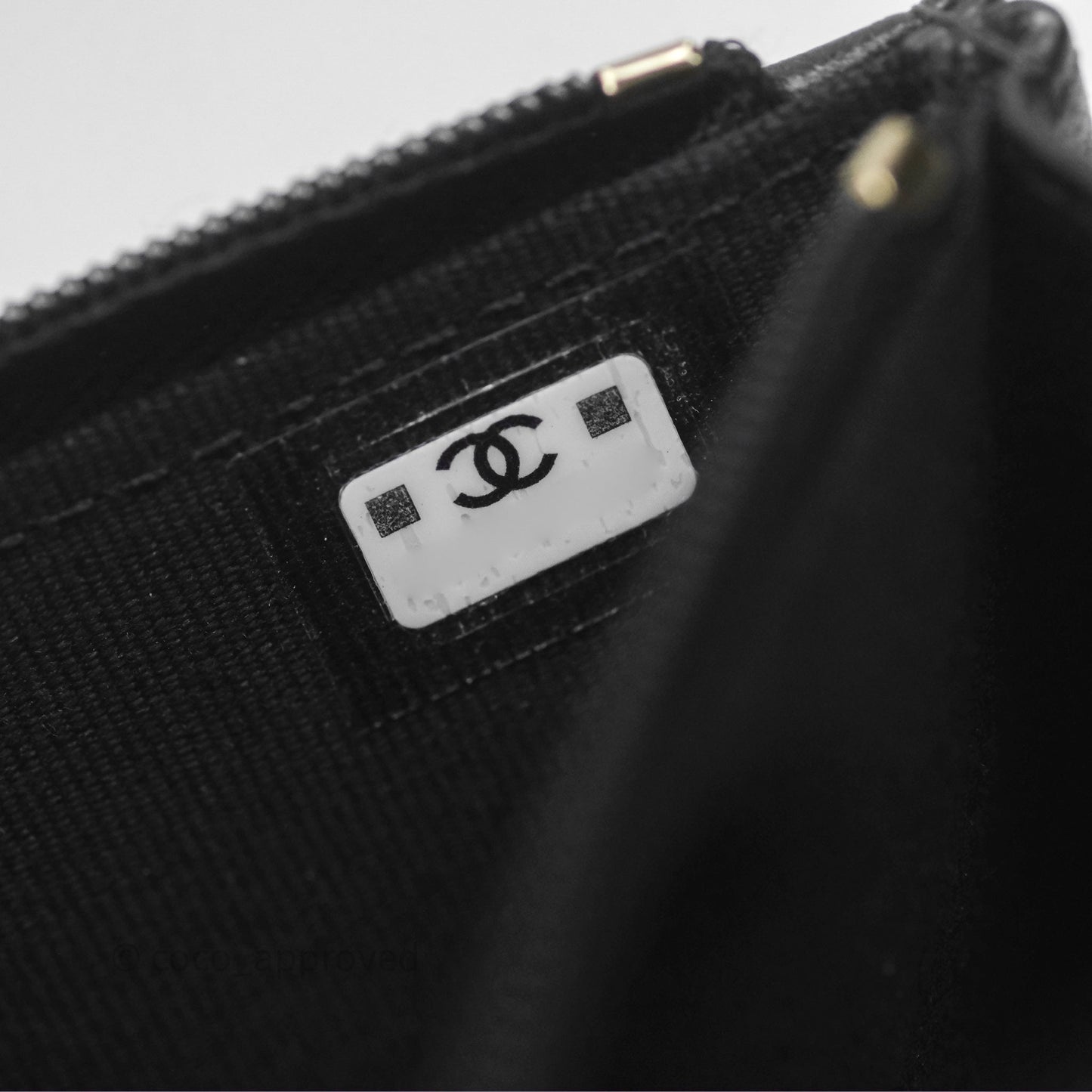 Chanel Camellia Handle Mini WOC Phone Holder with Chain Black Lambskin 23K
