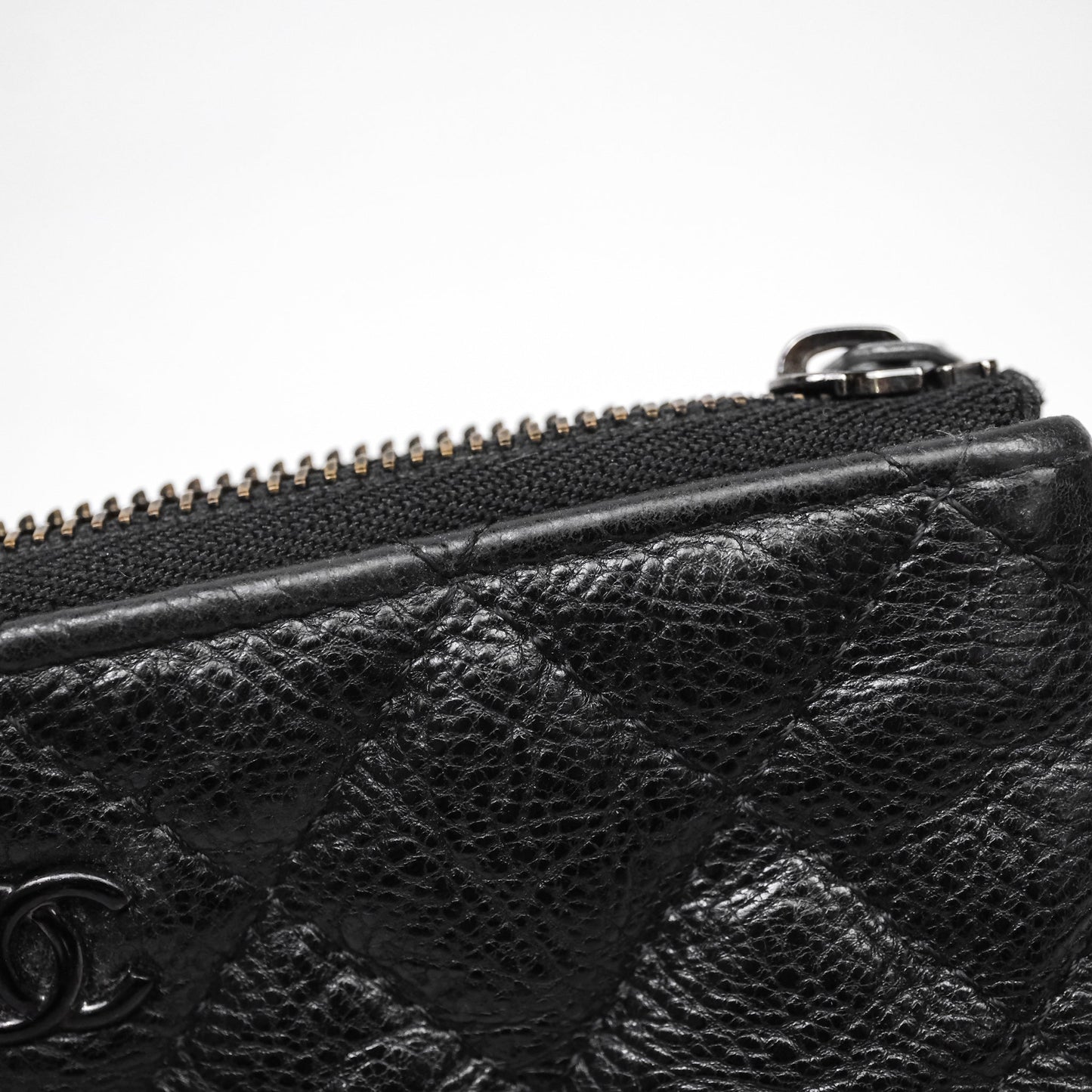 Chanel Quilted Mini O Case So Black Calfskin