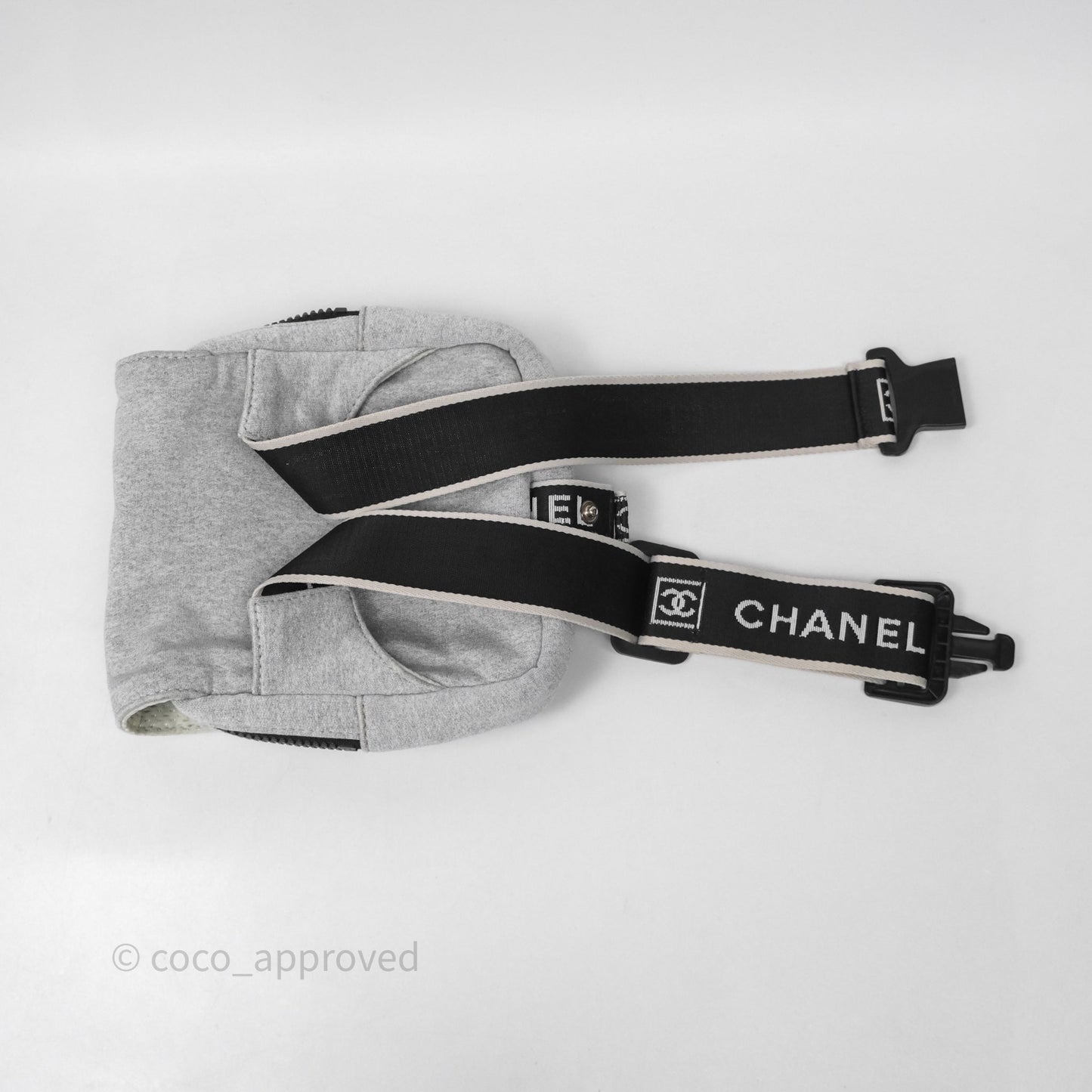 Chanel CC Logo Sport Waist Bag Grey
