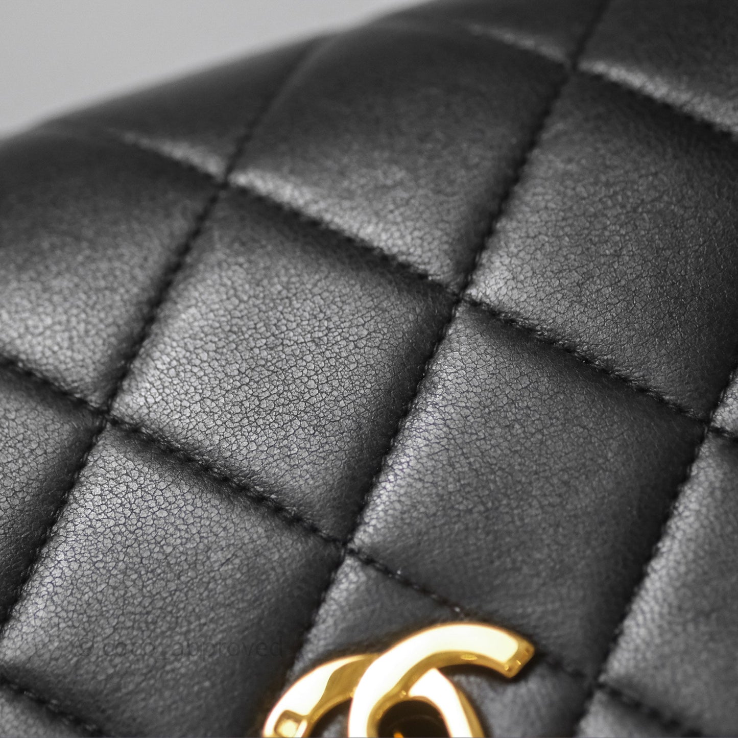 Chanel Vintage CC Duma Backpack Black Lambskin 24K Gold Hardware