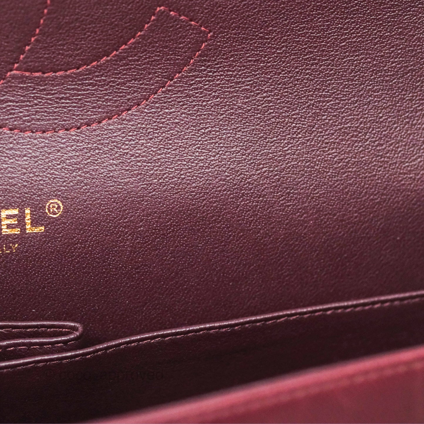 Chanel Jumbo Double Flap Burgundy Lambskin Gold Hardware