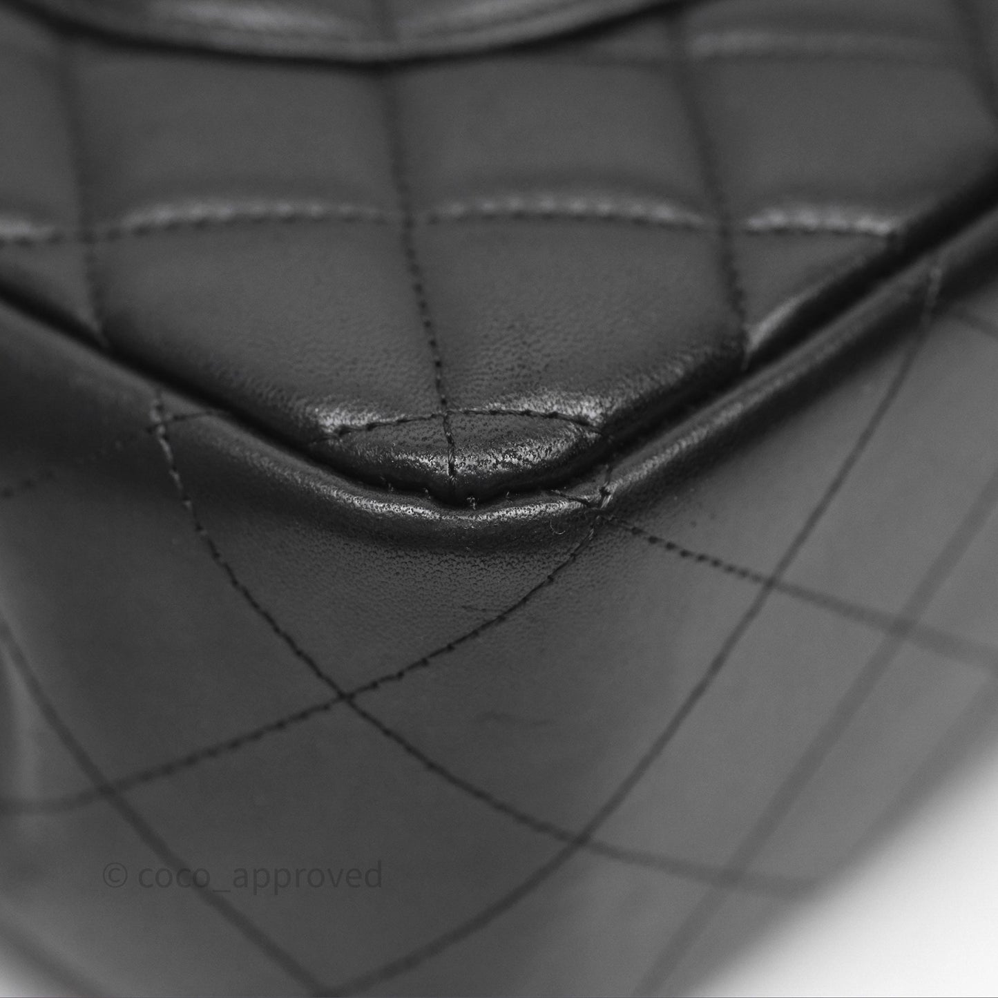 Chanel Jumbo Double Flap Black Lambskin Gold Hardware