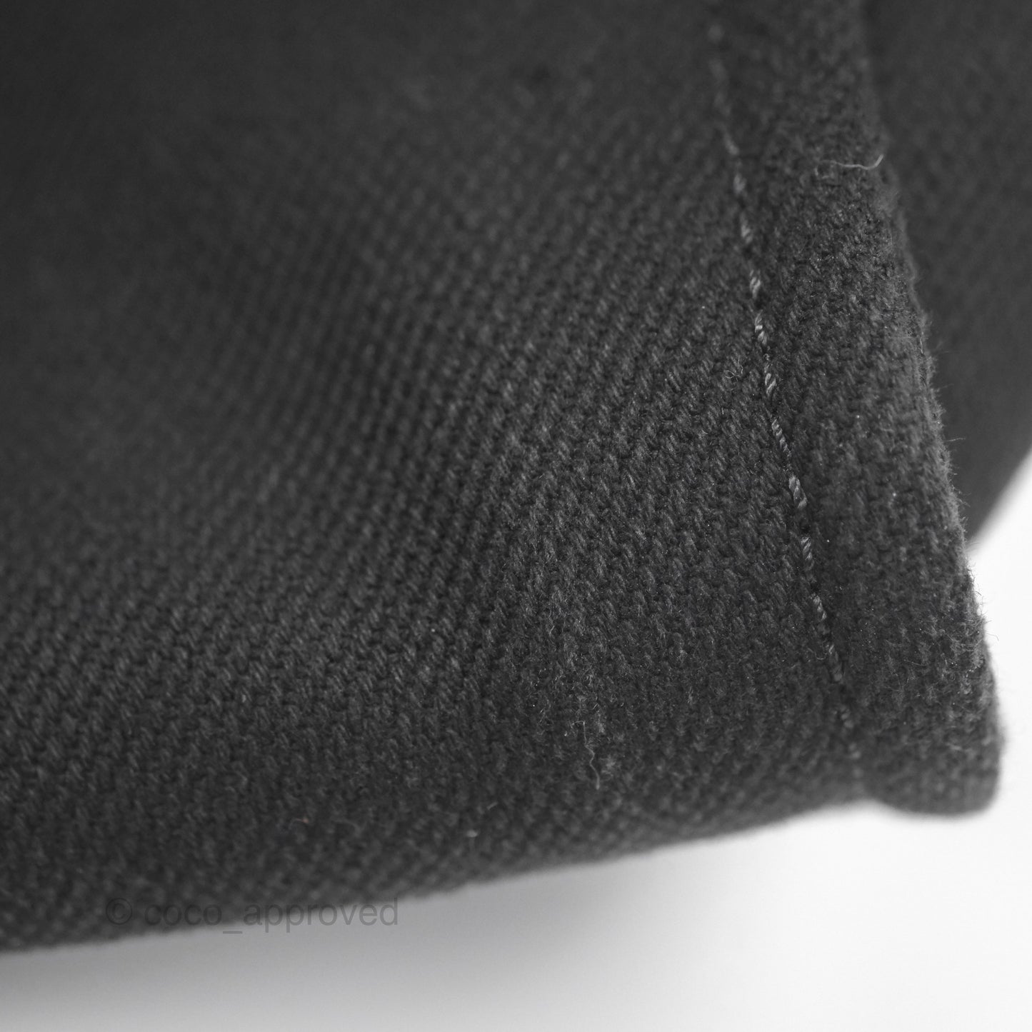 Chanel Medium Deauville Black Canvas Imitation Pearl