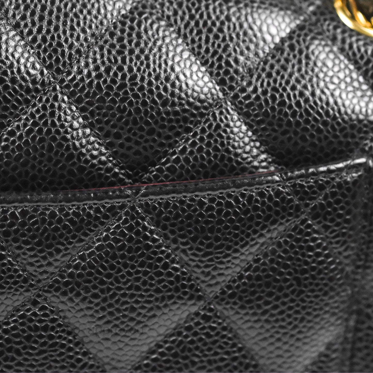 Chanel Jumbo Double Flap Black Caviar Gold Hardware⁣⁣