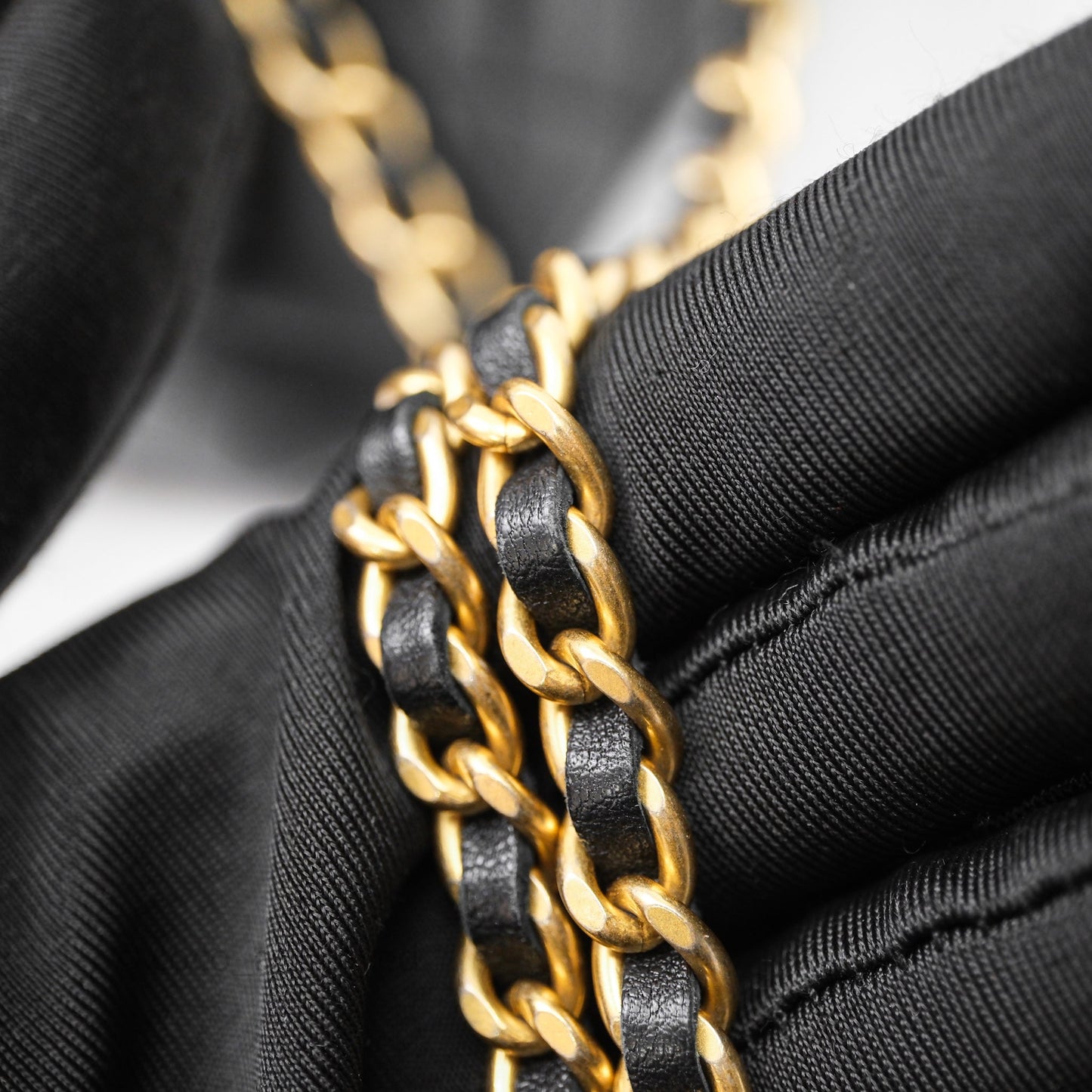 Chanel Top Handle Vanity Rectangular Black Lambskin Aged Gold Hardware