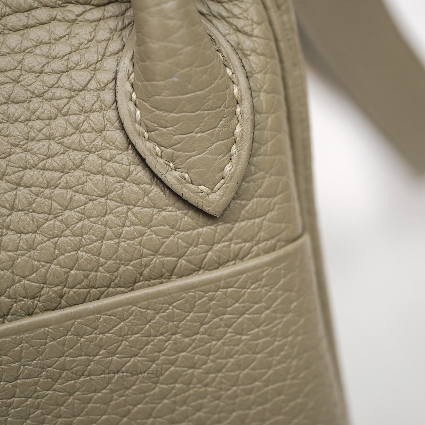 Hermès Mini Lindy 20 Sauge Q1 Clemence Palladium Hardware
