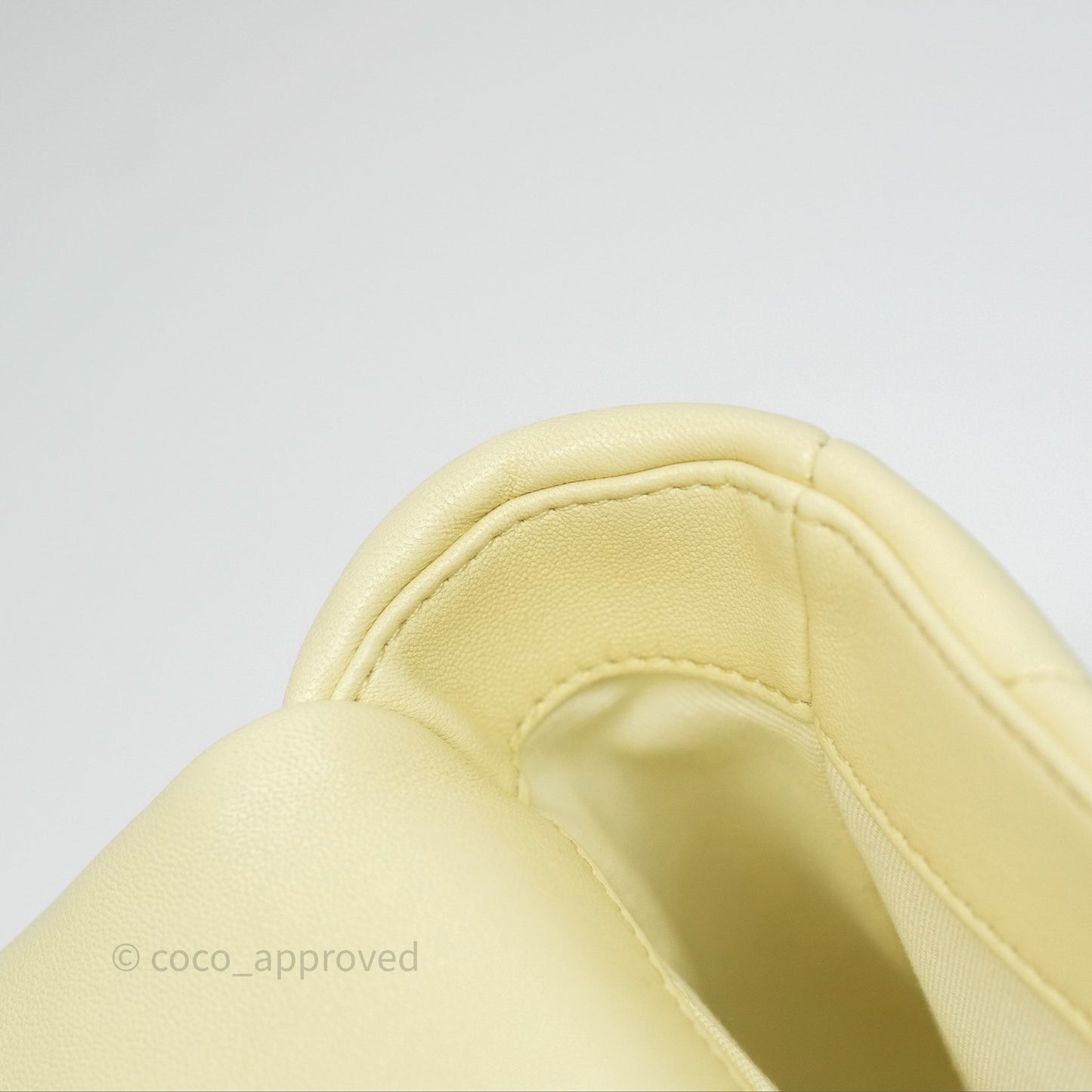 Chanel 19 Small Light Yellow Mixed Hardware