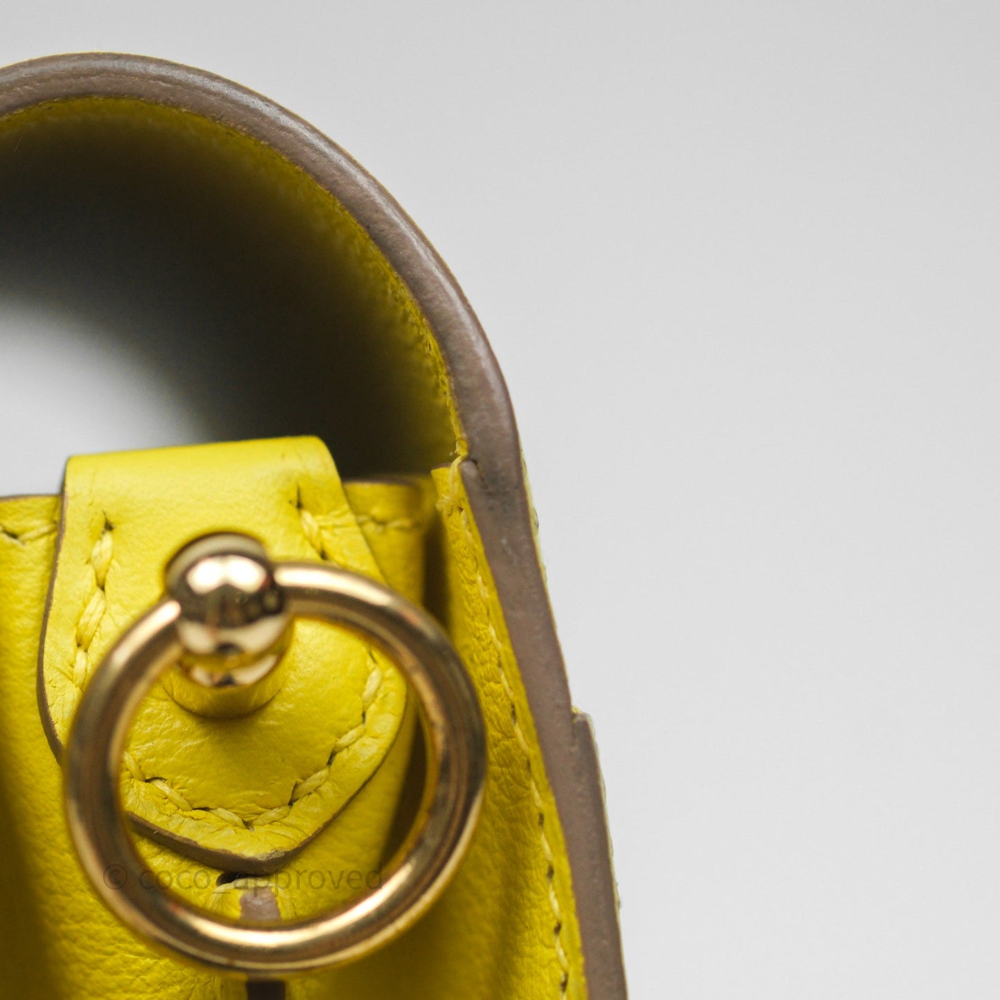Hermès Roulis Mini 18 Lime 9R Evercolor Gold Hardware