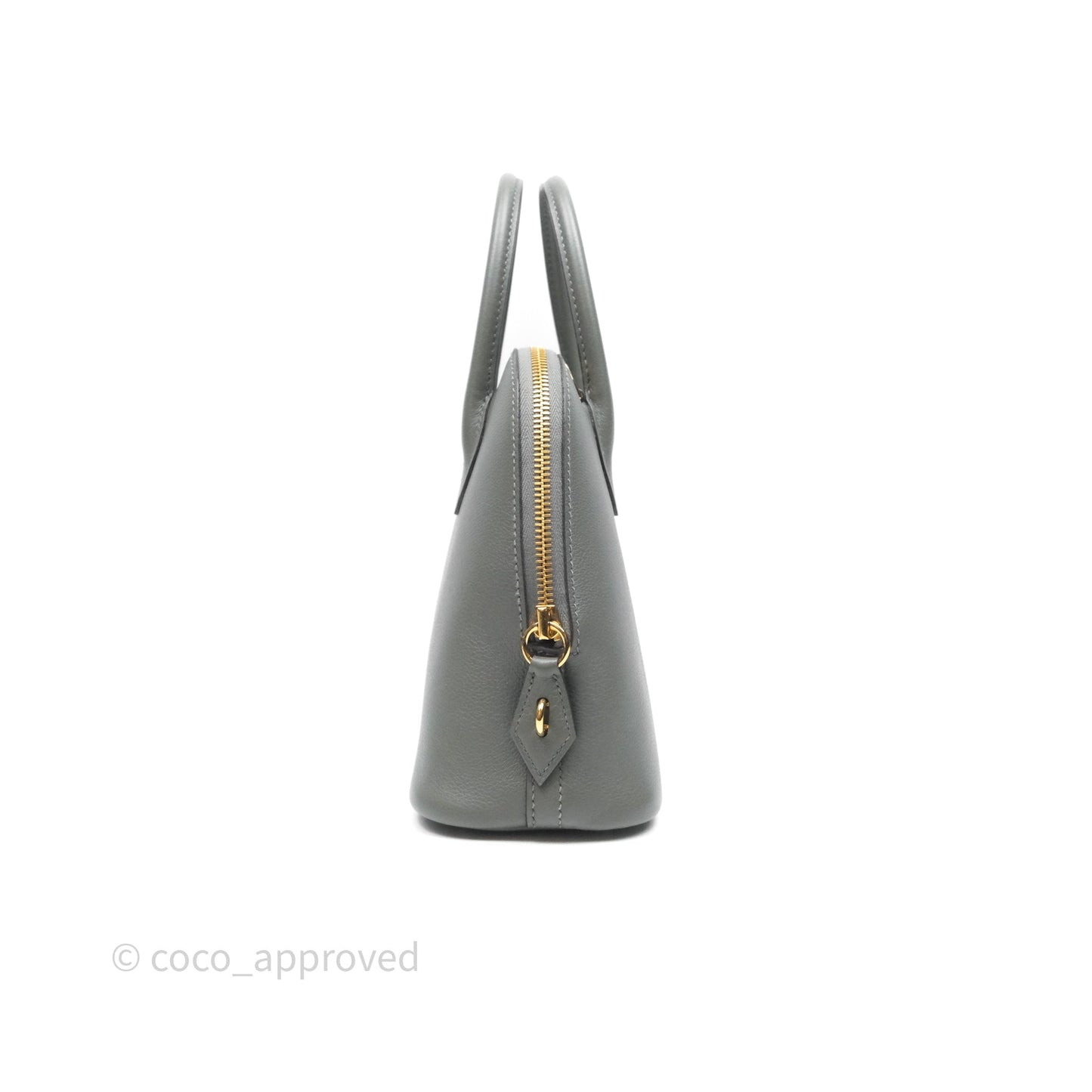 Hermès Bolide 1923 25 Gris Meyer 0L Evercolor Gold Hardware