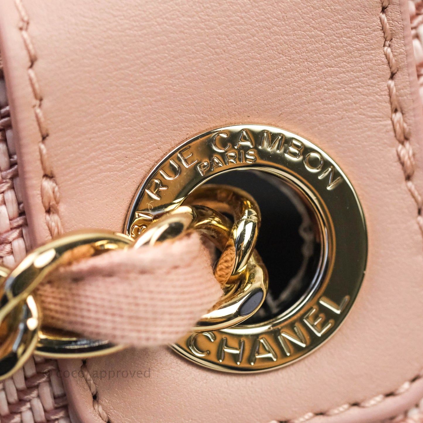 Chanel Large Deauville Pink Canvas 20A