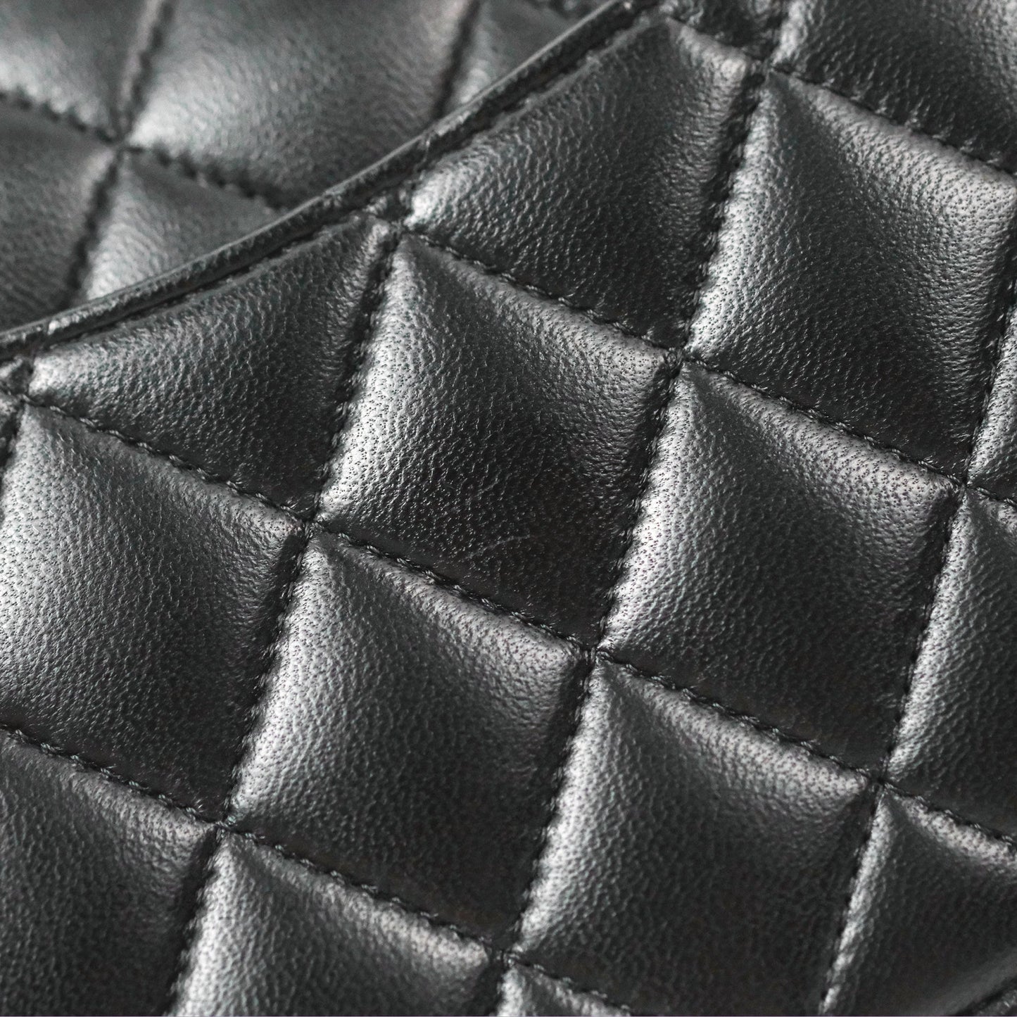 Chanel Small Classic Quilted Flap Black Lambskin Gold Hardware