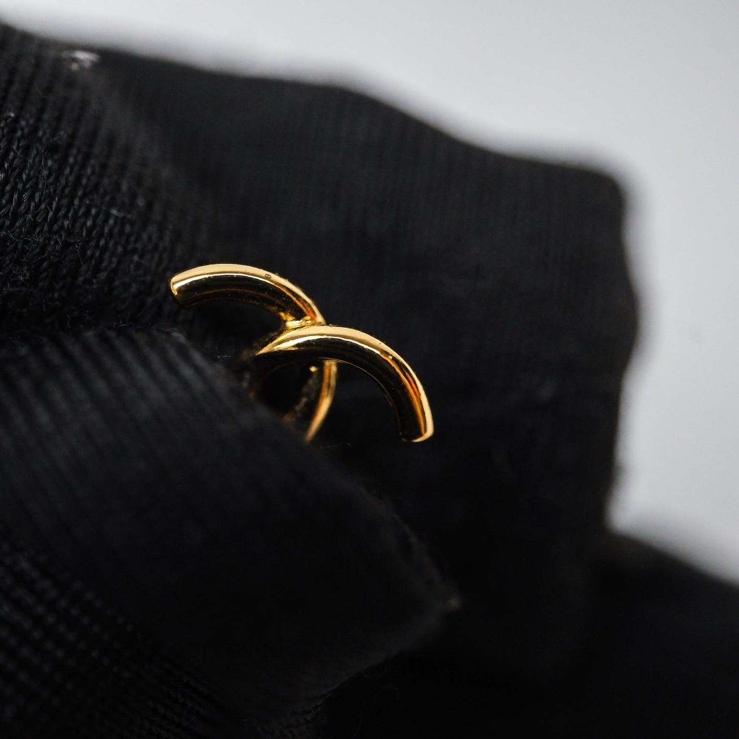 Chanel Star Drop CC Earrings Gold Tone 24C