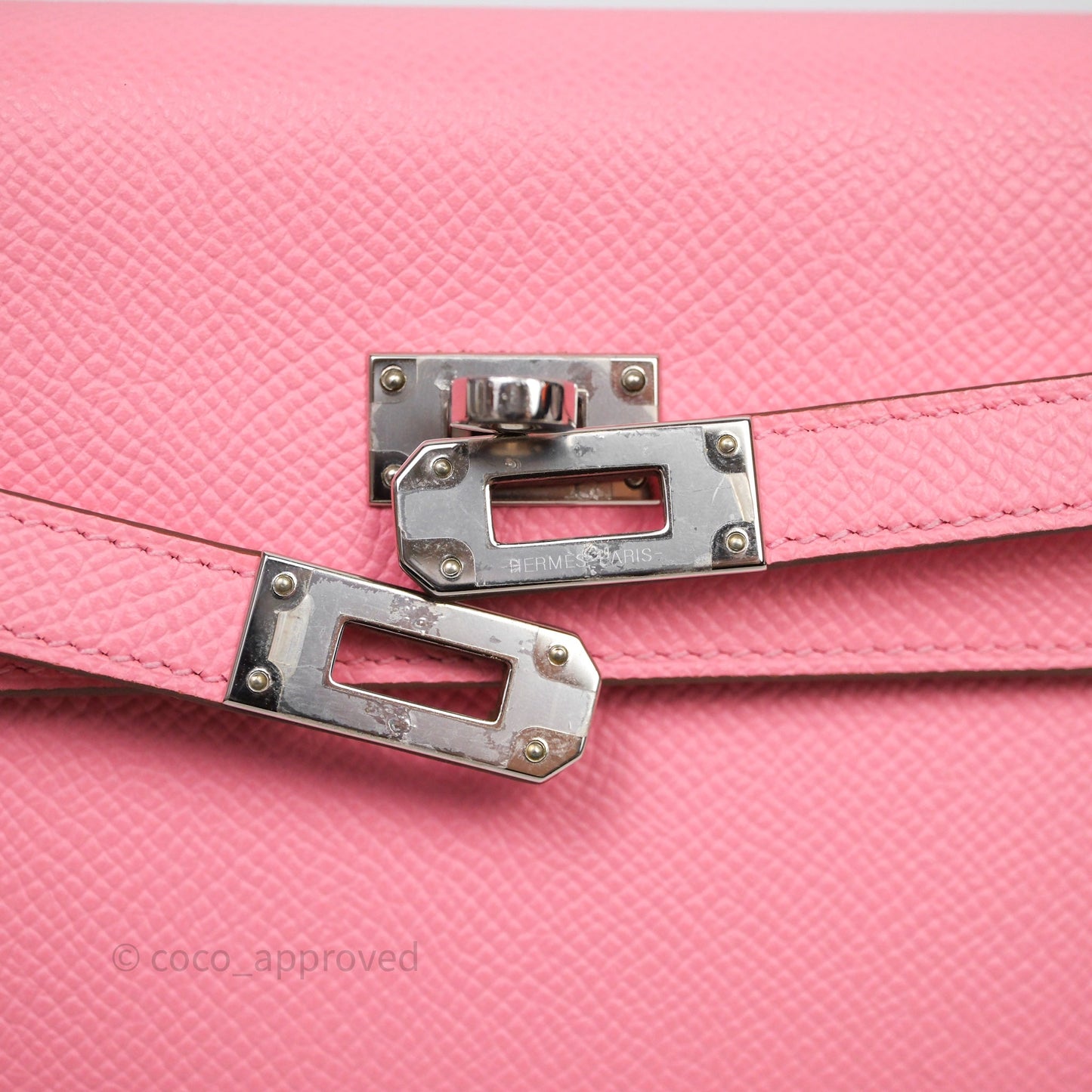 Hermès Kelly To Go Wallet Rose Confetti Epsom Palladium Hardware