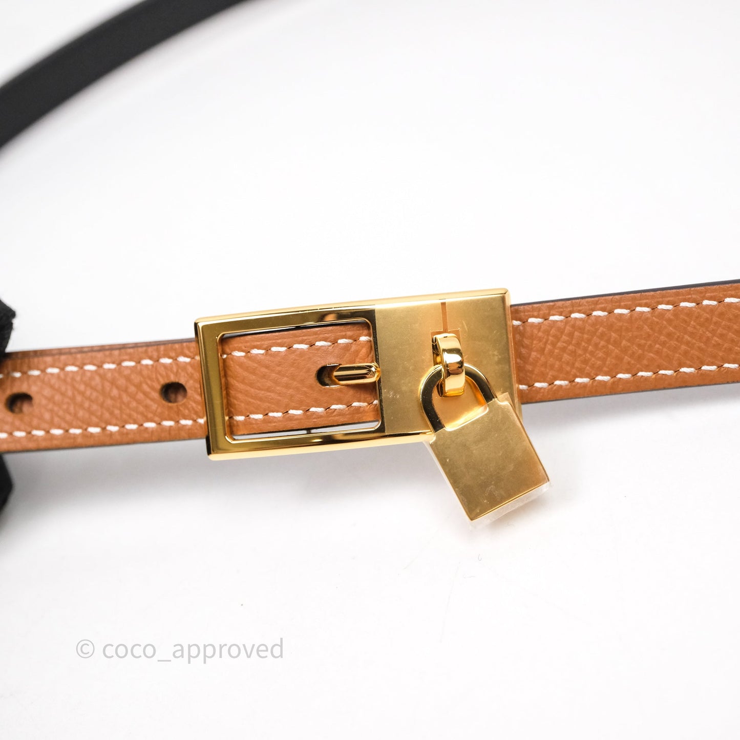 Hermès Lucky 15 Reversible Belt Noir/Gold