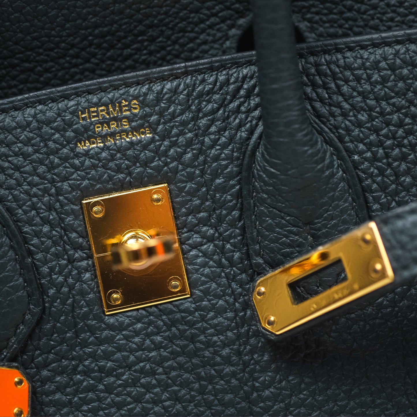 Hermès Birkin 25 Retourne Vert Cypres 6O Togo Gold Hardware