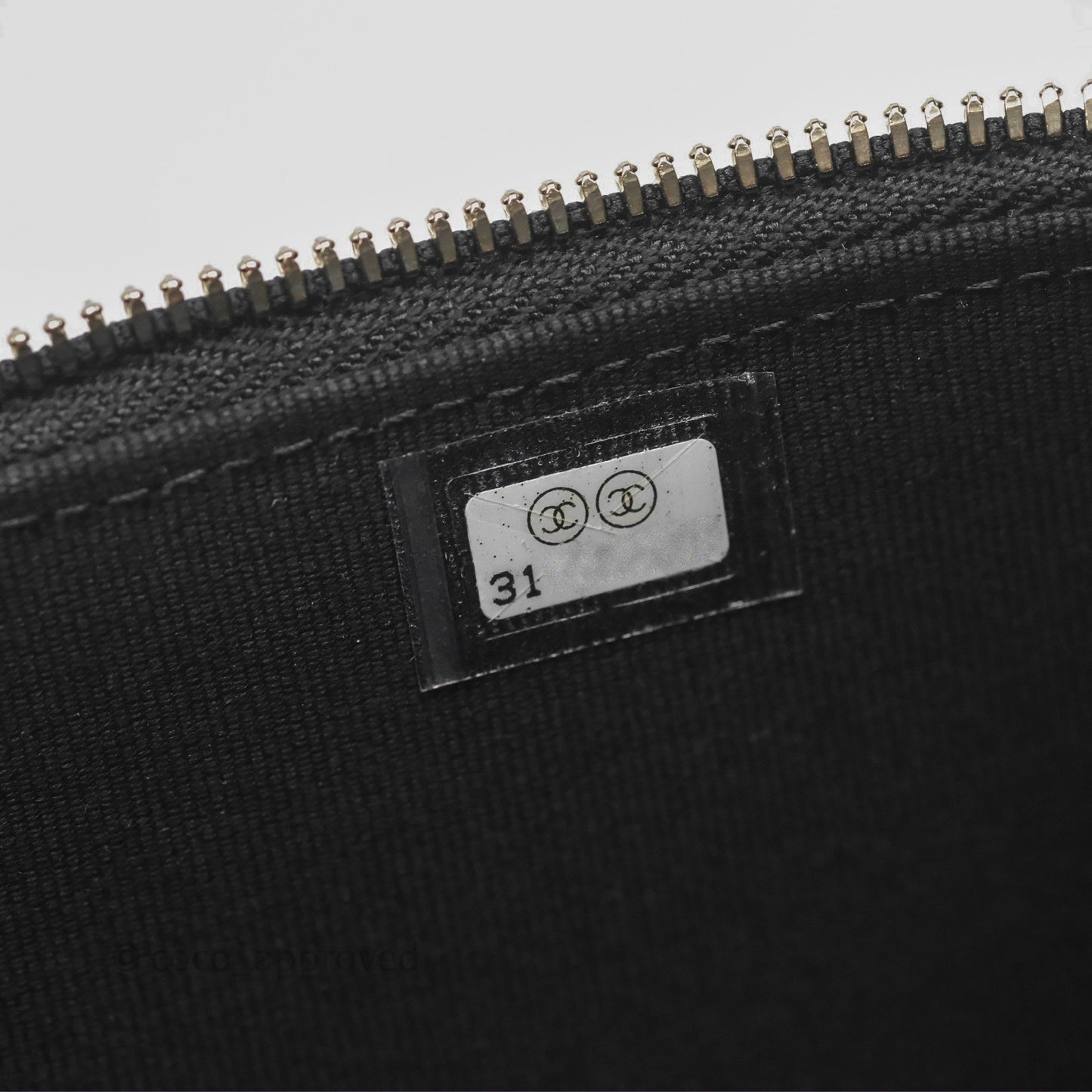 Chanel Vanity Rectangular Top Handle Black Lambskin Gold Hardware