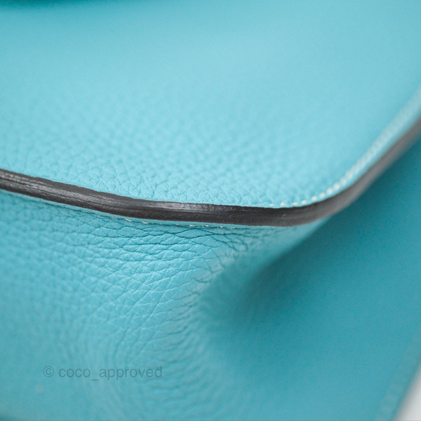 Hermès Halzan 31 Bleu Saint Cyr 3Z Clemence Palladium Hardware