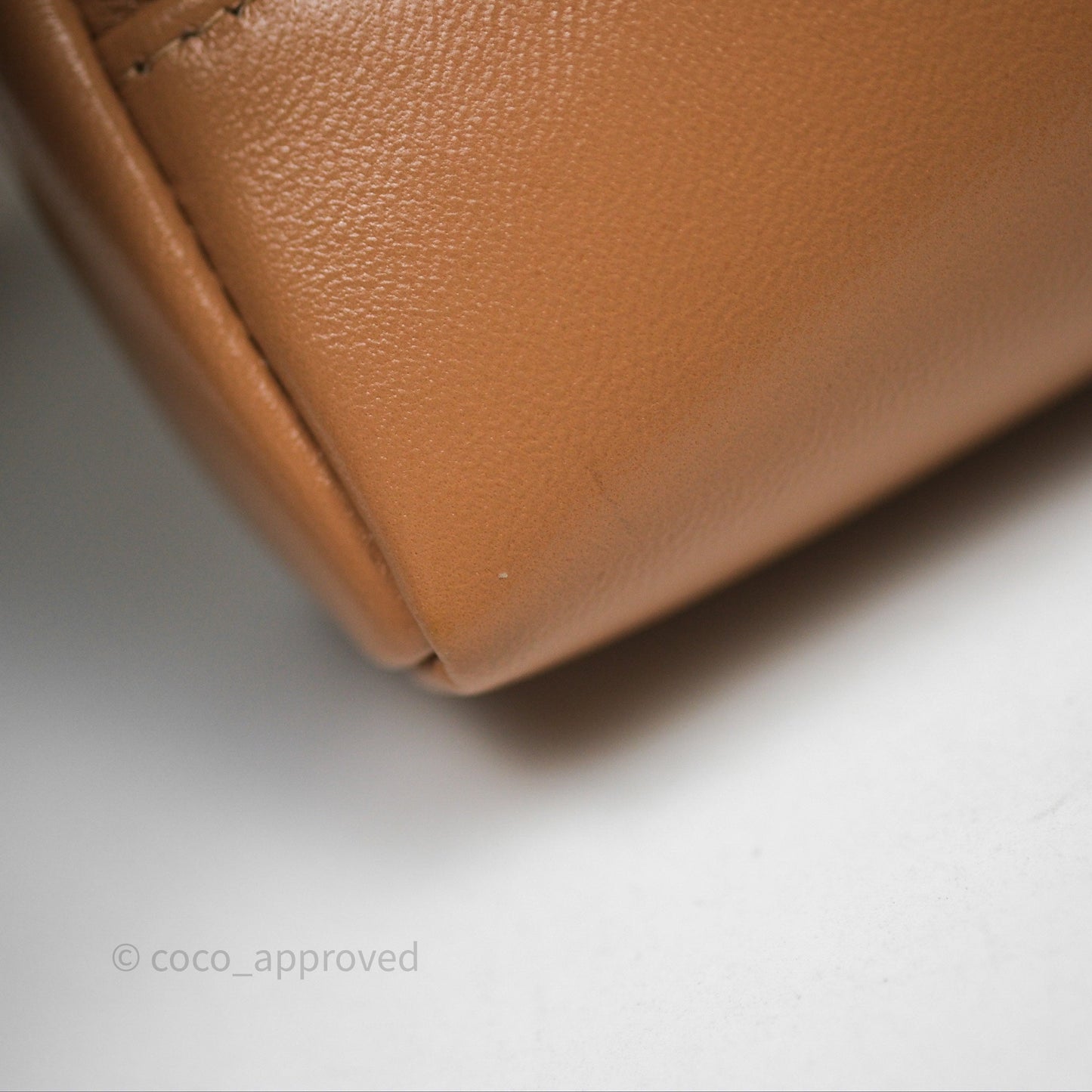 Chanel Nano 31 Dark Beige Shiny Lambskin Gold Hardware