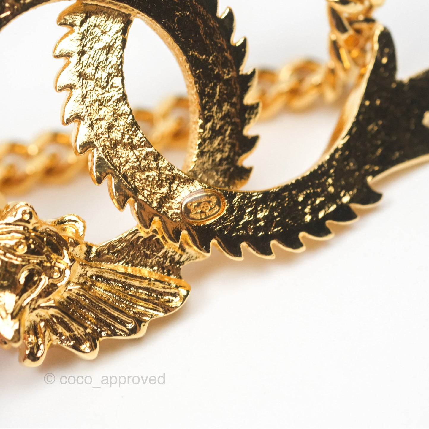 Chanel CC Dragon Chinese New Year Edition Brooch Gold Tone 24C