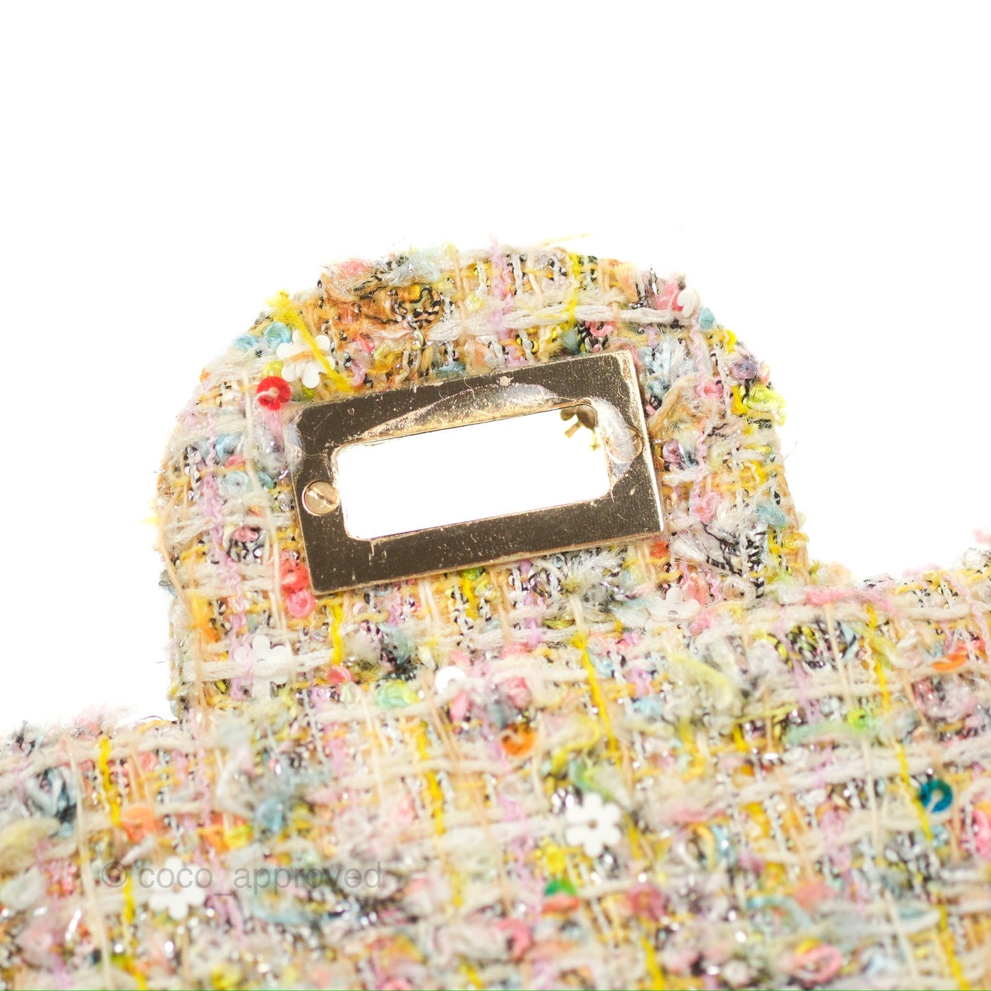 Chanel Reissue Tweed Pastel Garden Party Flap