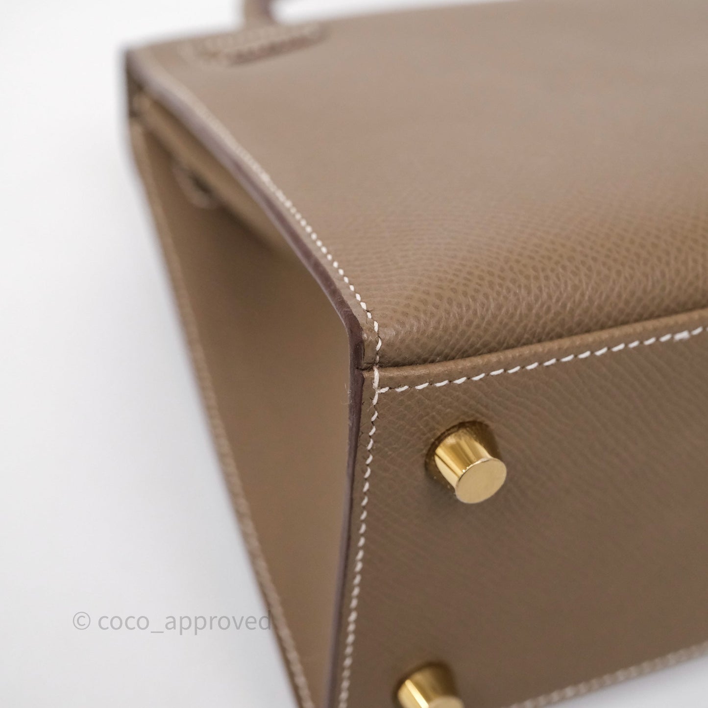 Hermès Kelly 25 Etoupe 18 Epsom Gold Hardware