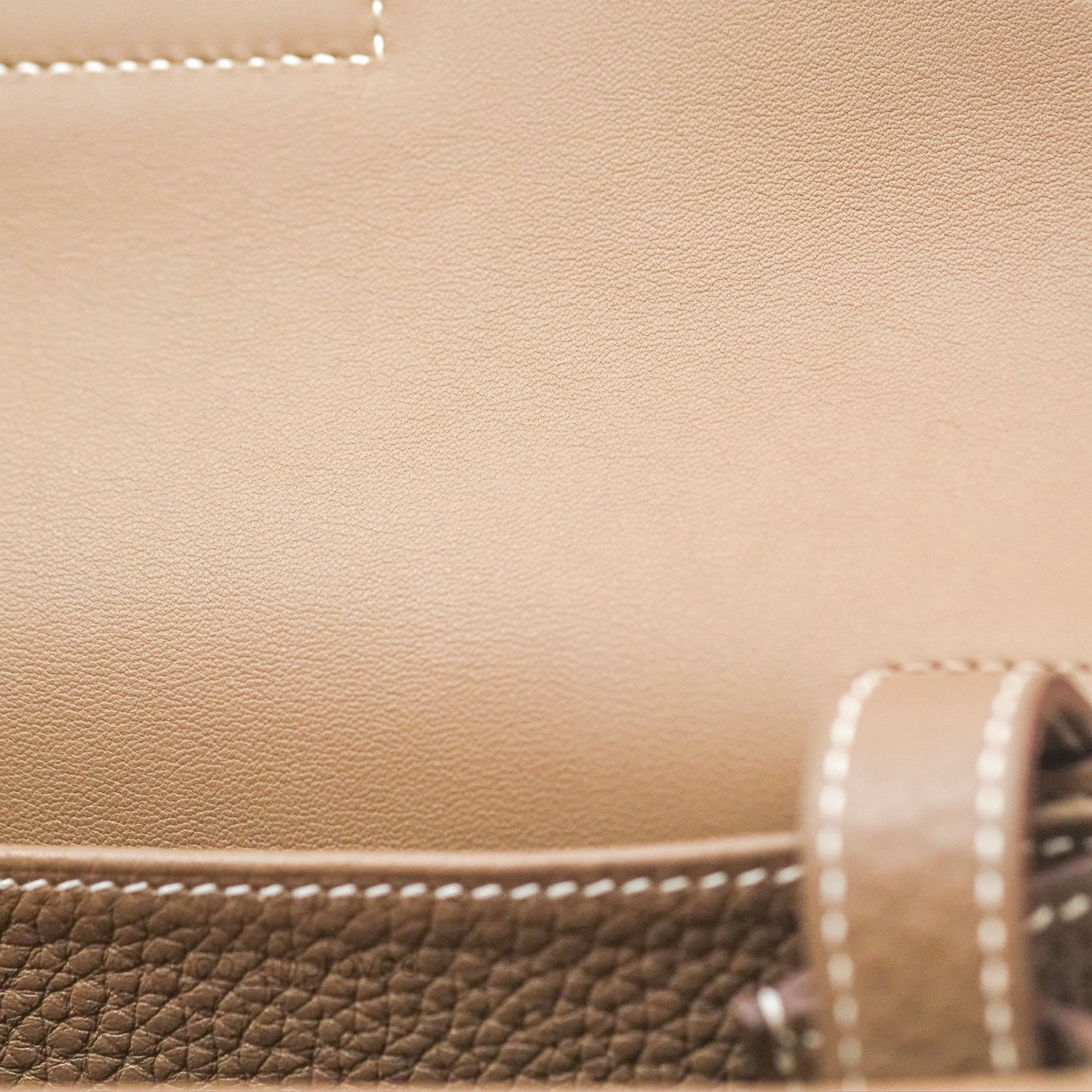 Hermès Halzan 31 Etoupe Clemence Gold Hardware