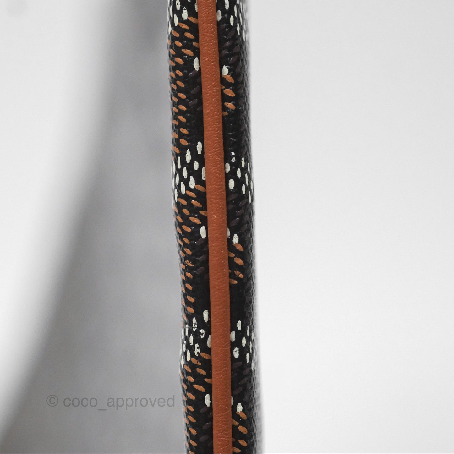 Goyard Sénat MM Pouch Black/ Tan