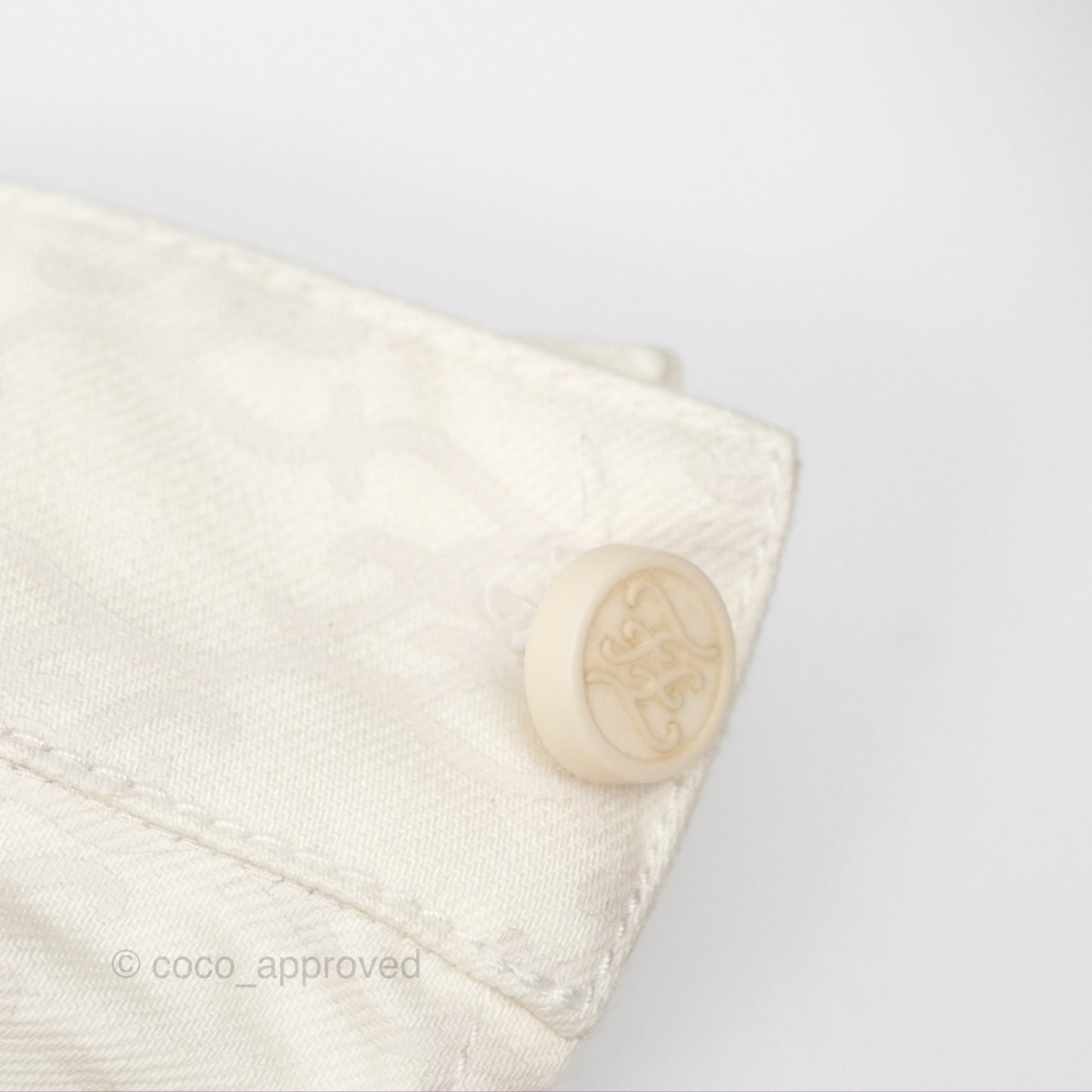Fendi White Denim Jacket Size 36