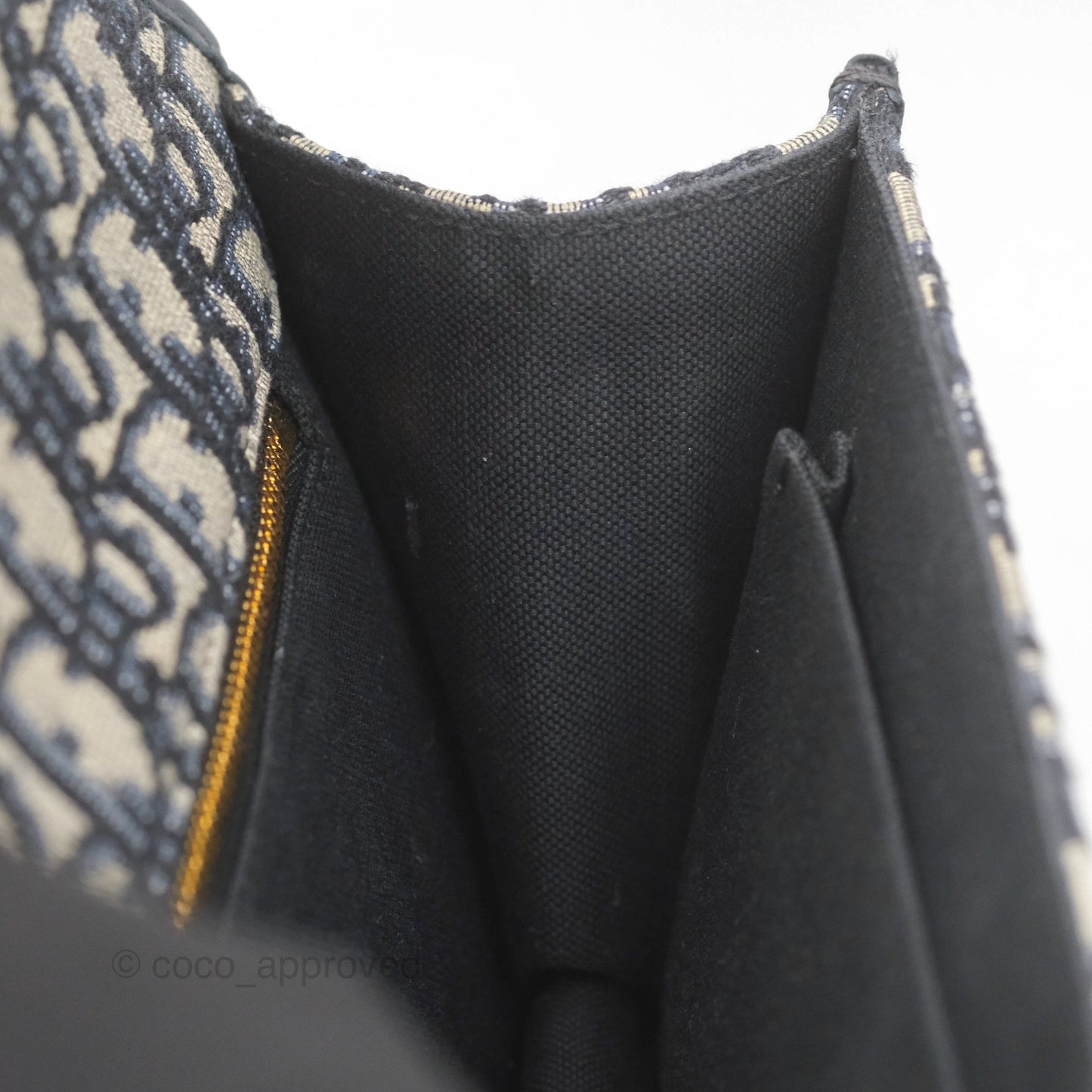 Christian Dior 30 Montaigne with Chain Blue Dior Oblique Jacquard