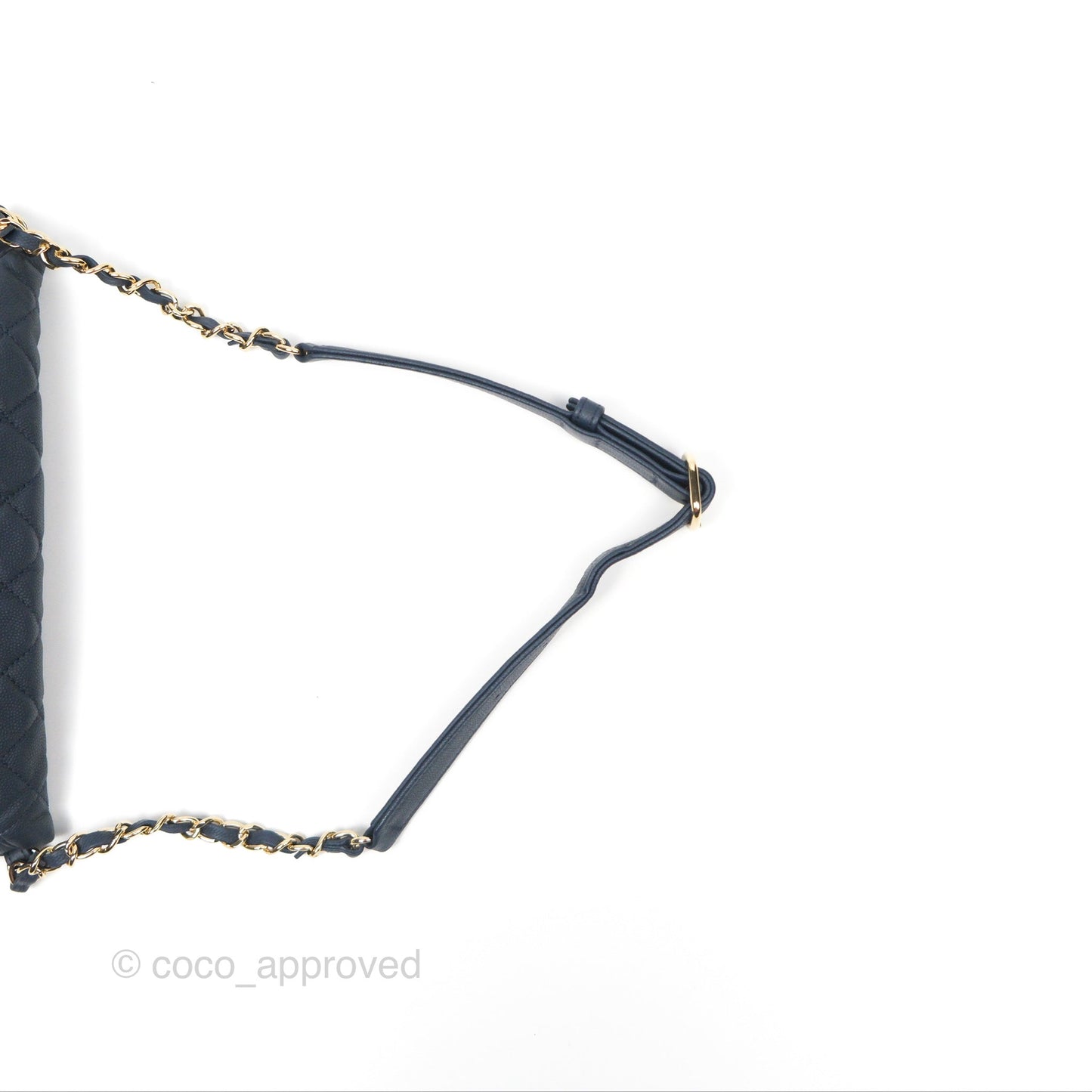 Chanel Business Affinity Waist Belt Bag Navy Caviar Gold Hardware