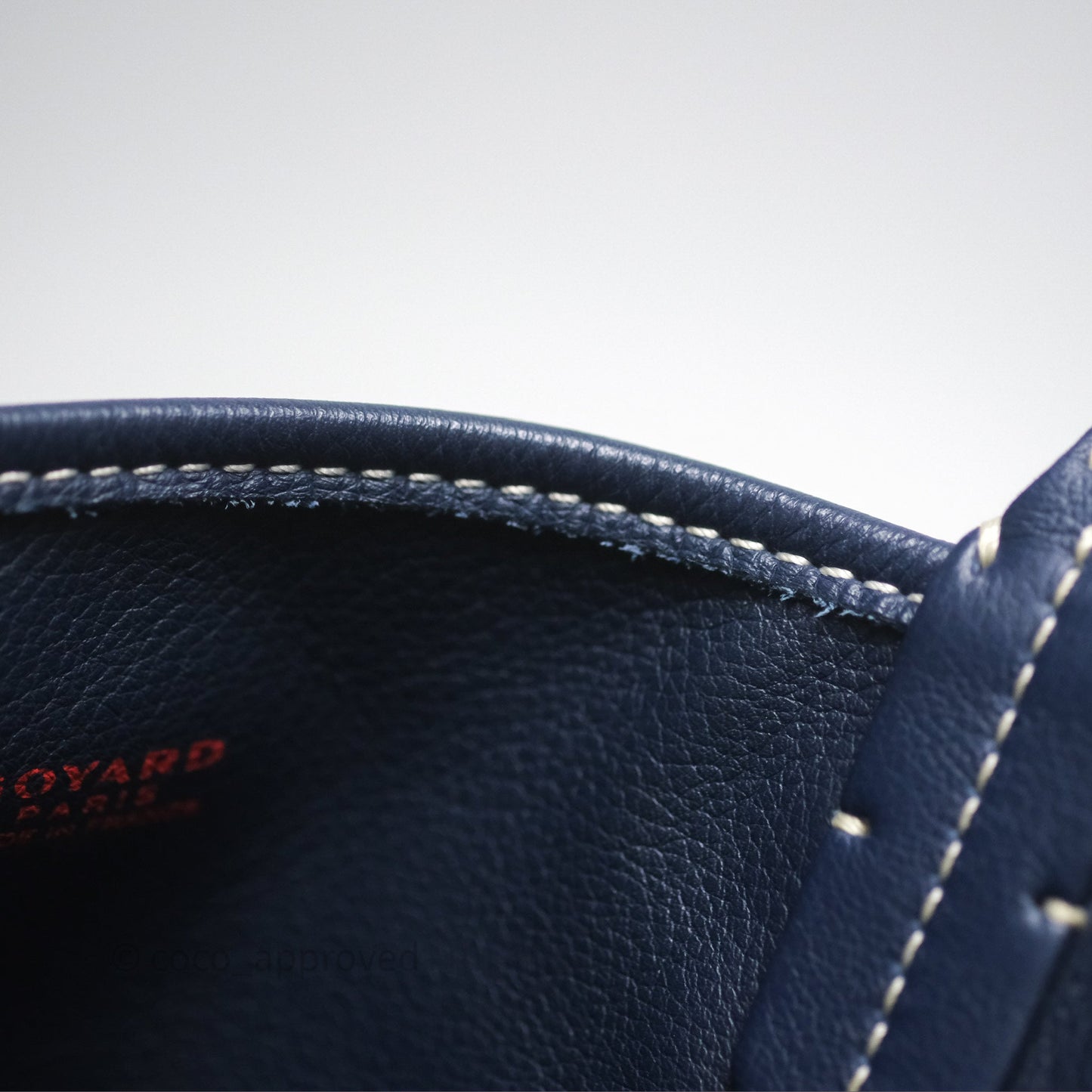Goyard Anjou Mini Bag Goyardine Canvas Navy