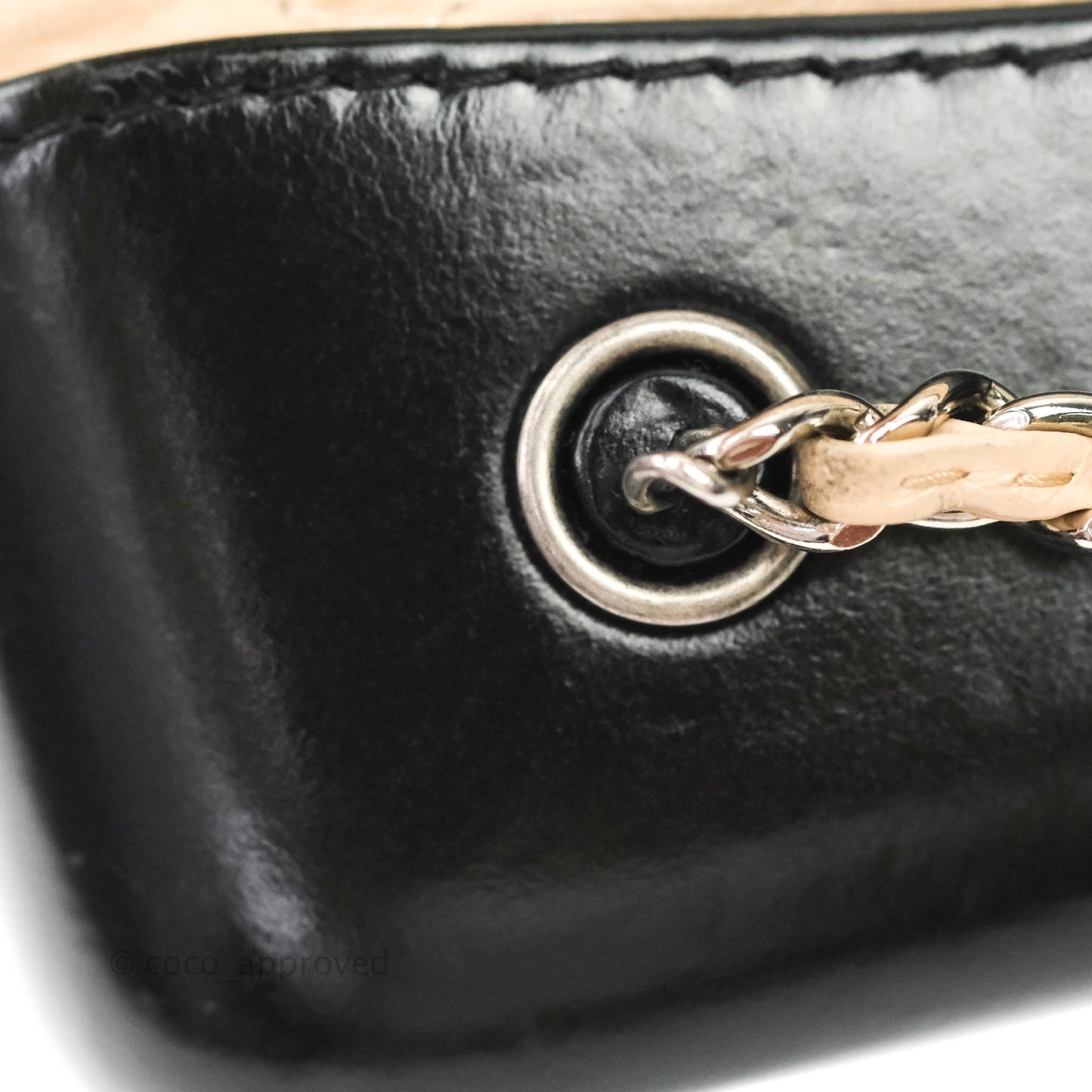 Chanel Quilted Small Gabrielle Backpack Black/Beige Aged Calfskin