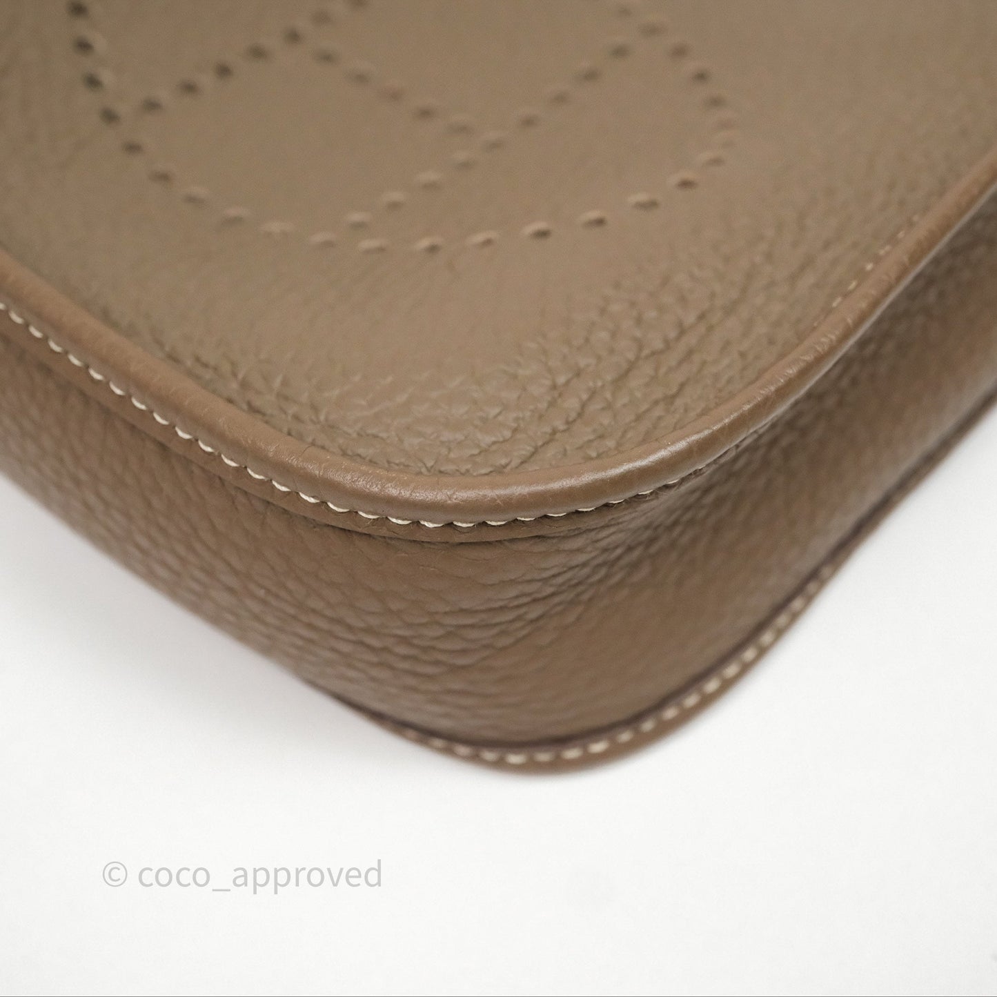Hermès Mini Evelyne 16 Etoupe Clemence Palladium Hardware