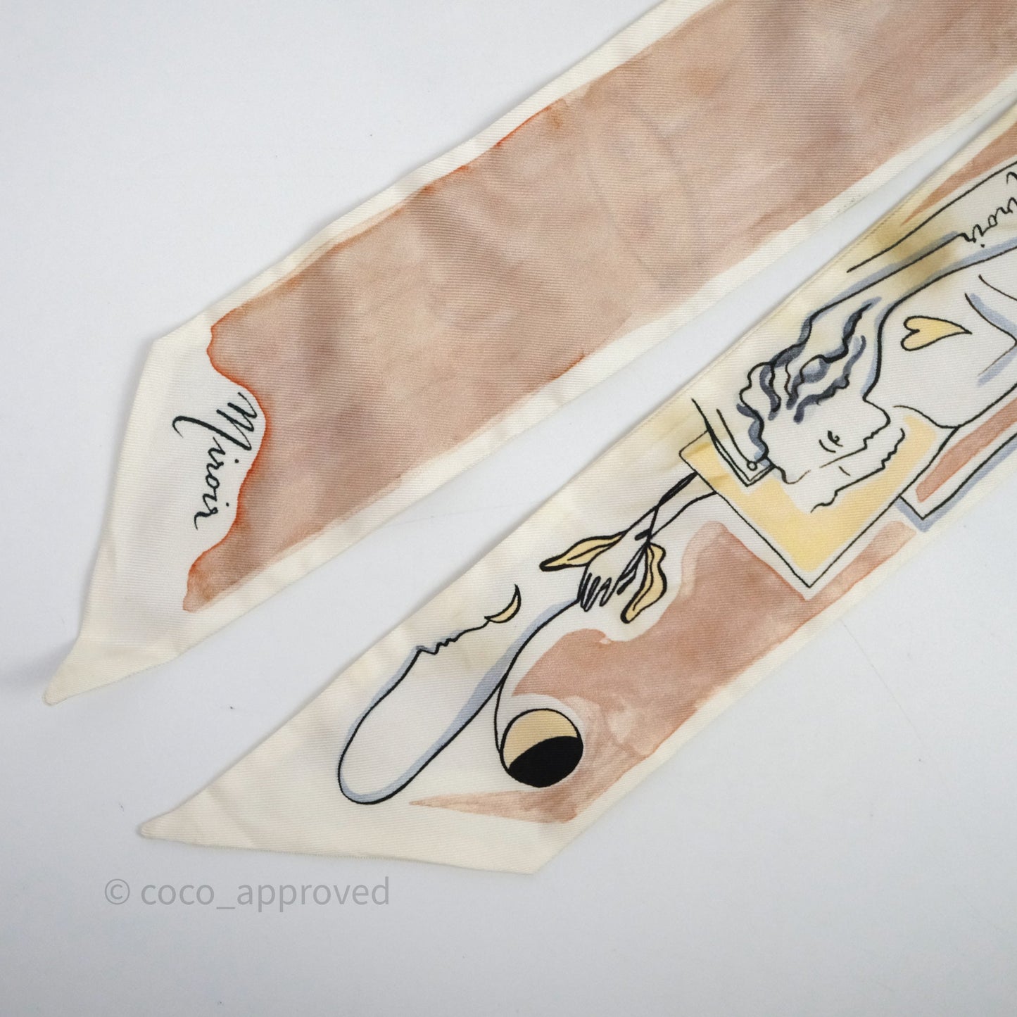 Christian Dior Silk Mitzah ABCDIOR "M" Twilly