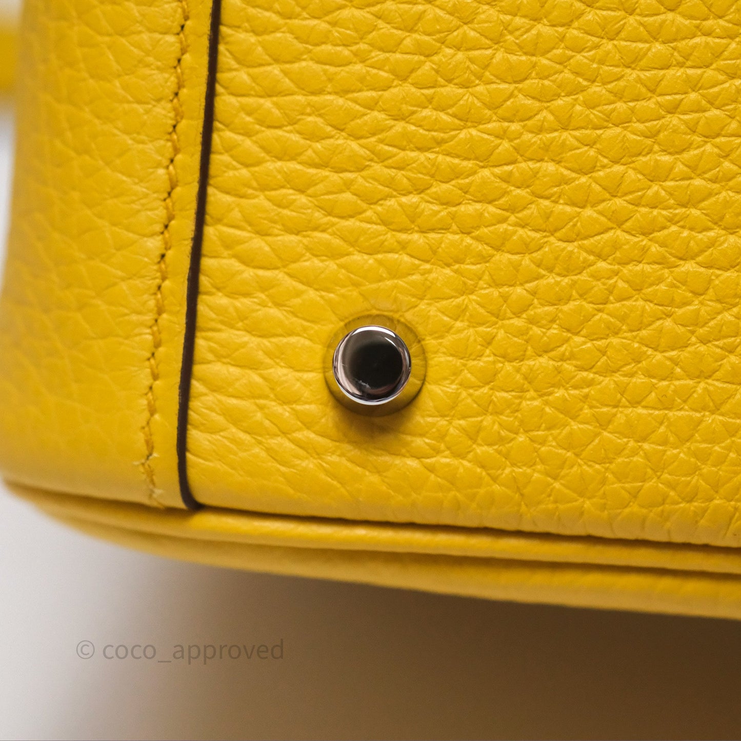 Hermès Mini Lindy 20 Sun B4 Clemence Palladium Hardware
