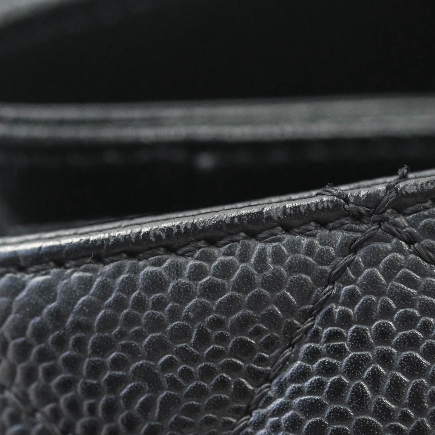 Chanel GST XL Black Caviar Silver Hardware