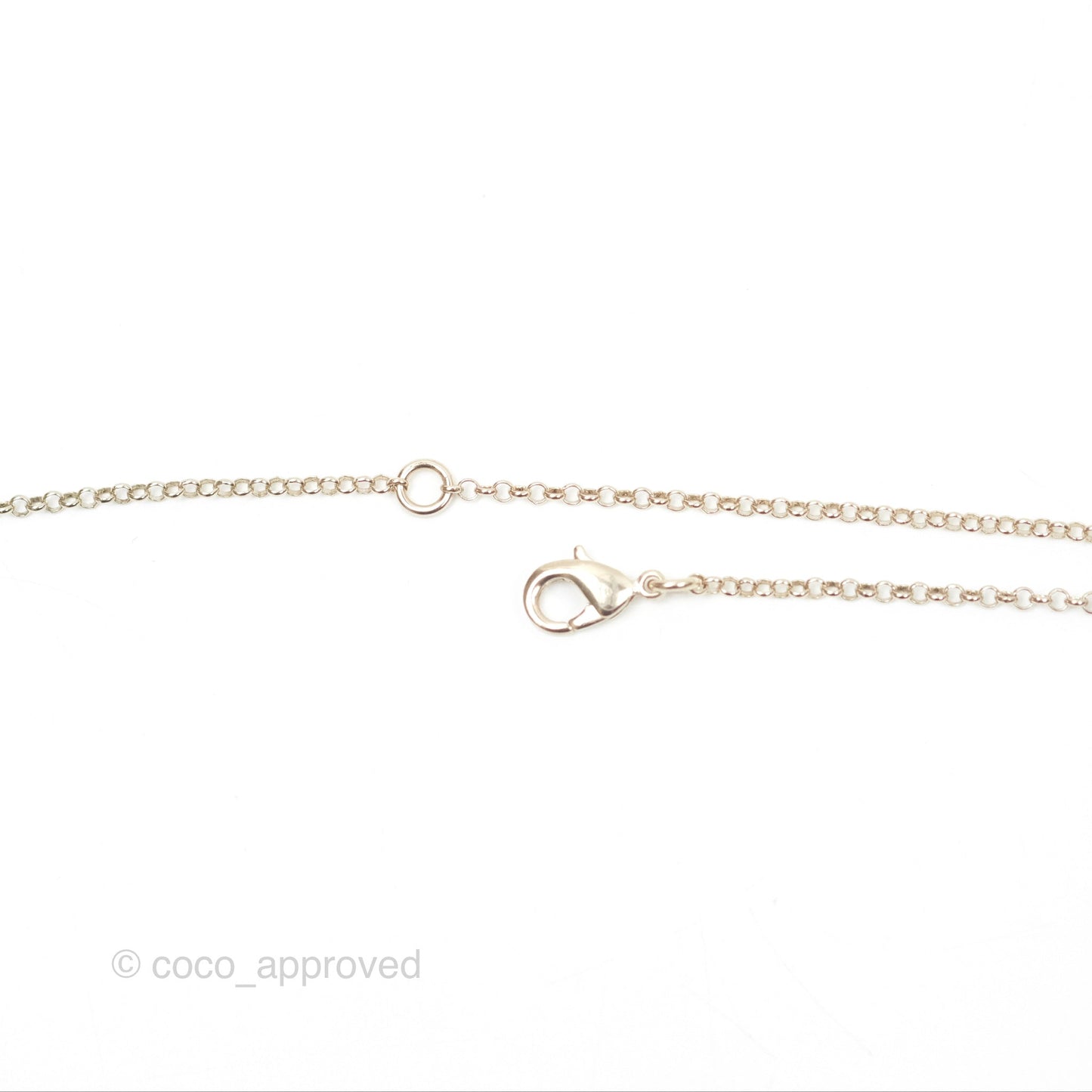 Chanel Heart Pearl CC Necklace Gold Tone 22V