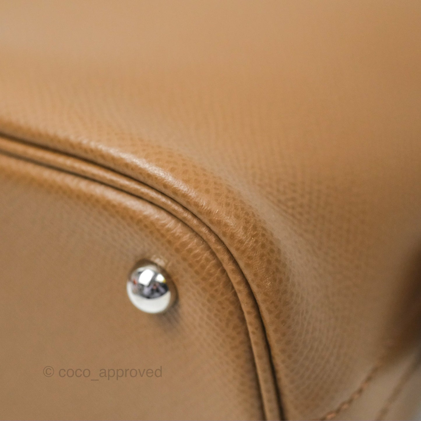 Hermès Bolide 1923 25 Alezan Epsom Palladium Hardware